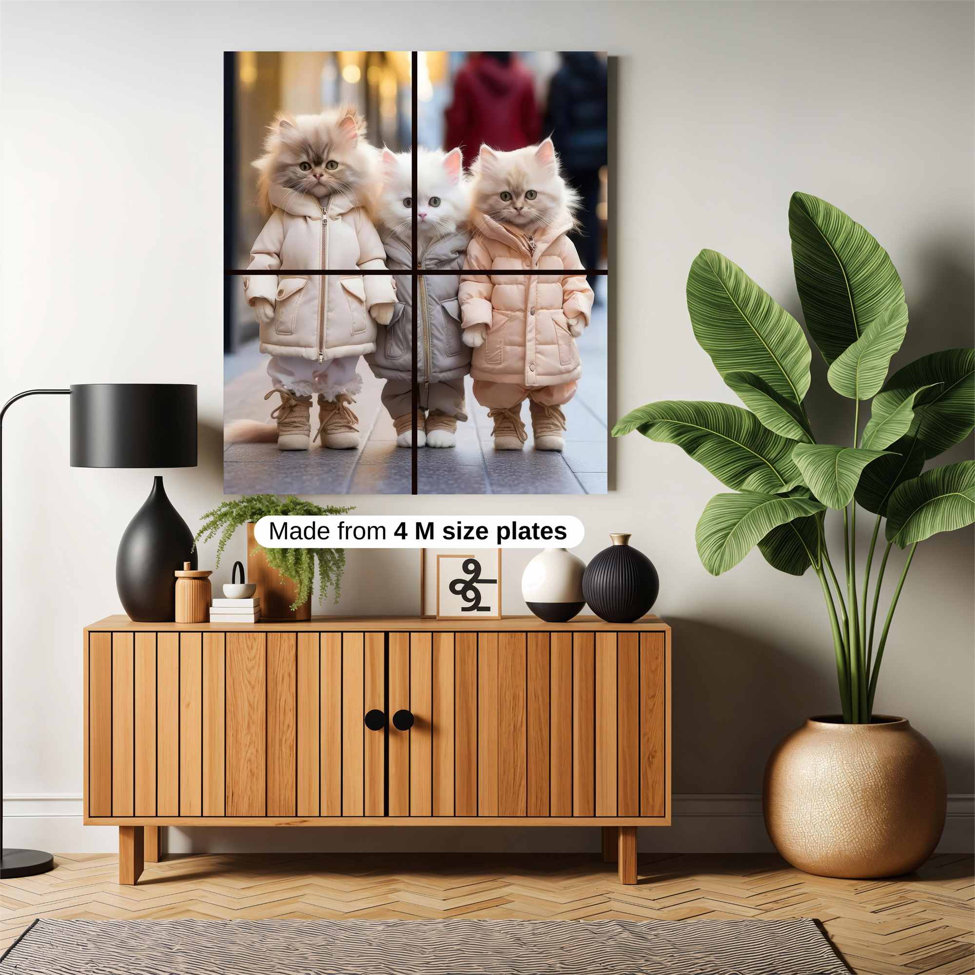 Kittens Cozy Safe Wall Magnetic / M