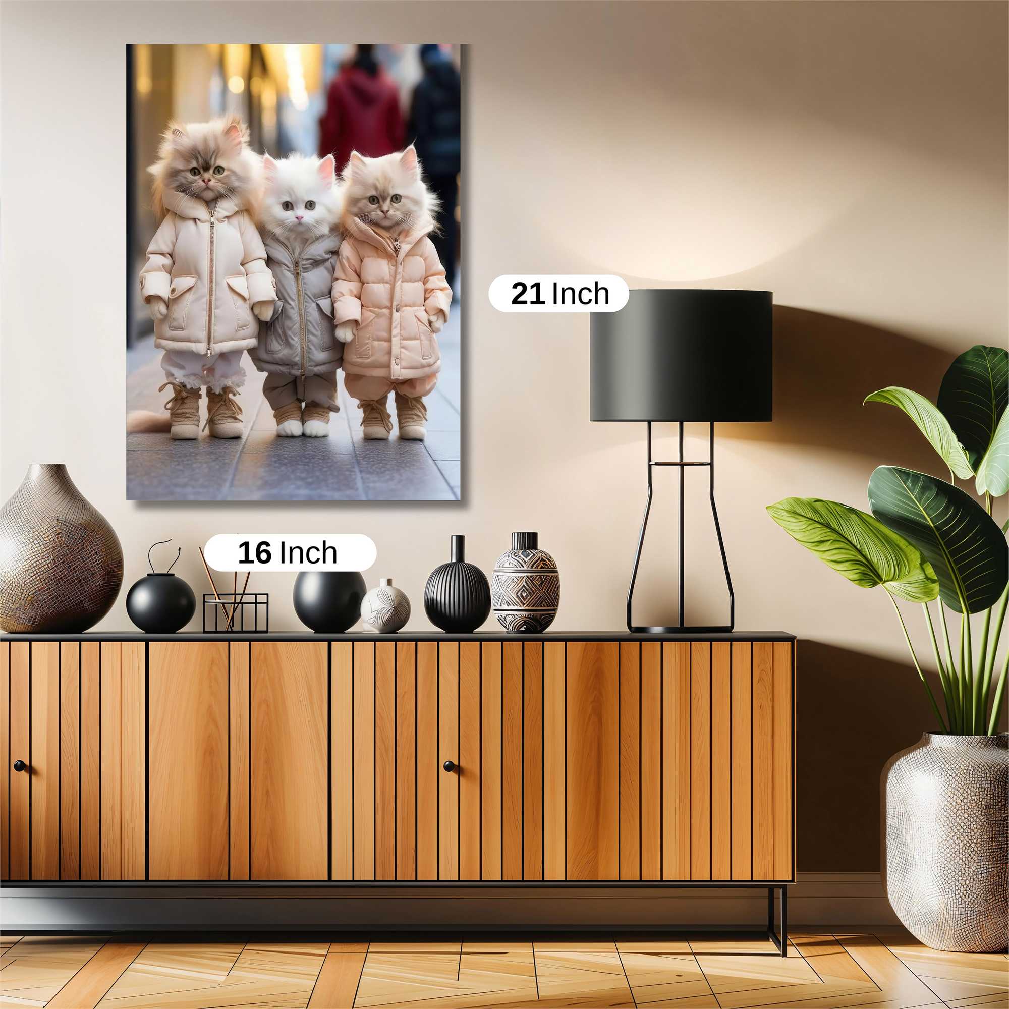 Kittens Cozy Safe Wall Magnetic / M