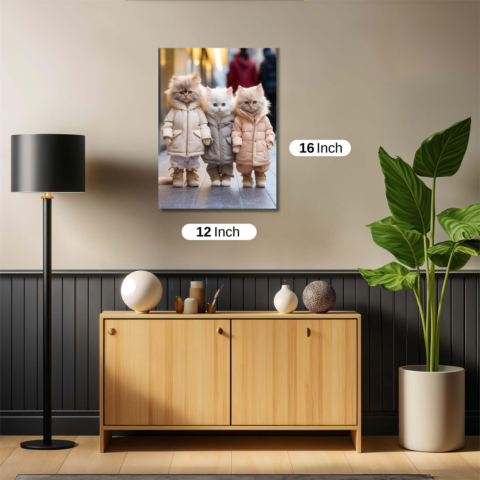 Kittens Cozy Safe Wall Magnetic / M