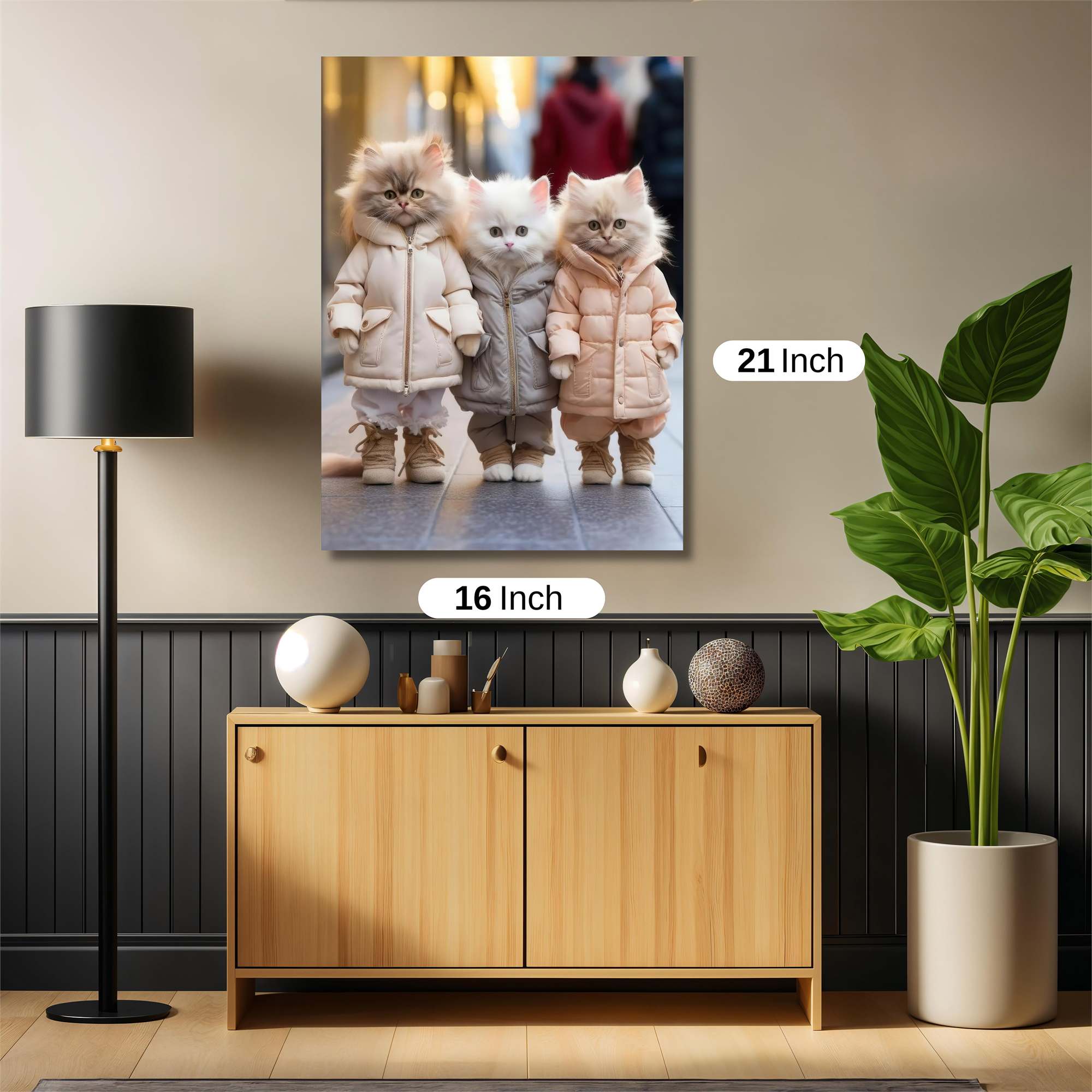 Kittens Cozy Safe Wall Magnetic / M