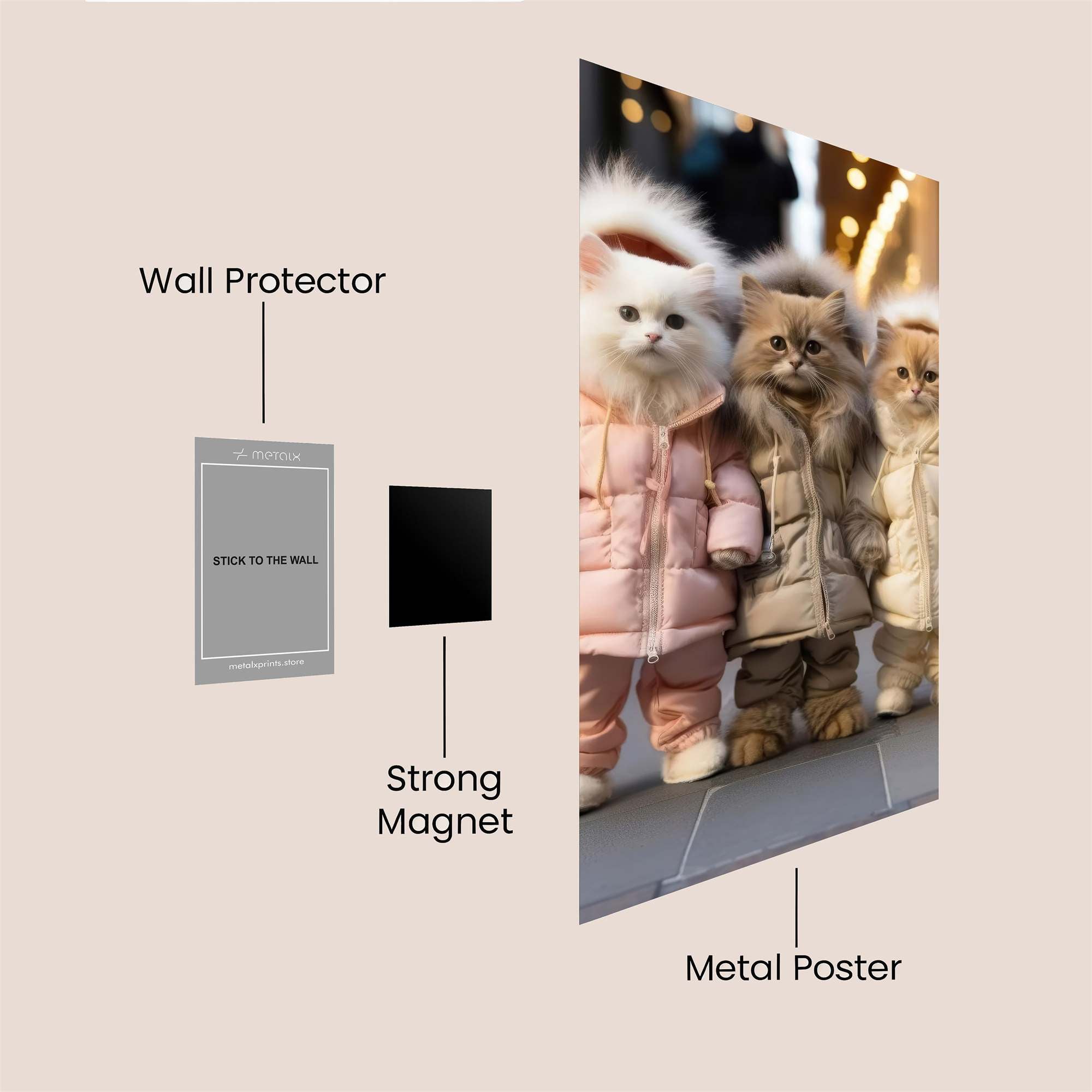 Catwalk Charm Safe Wall Magnetic / M