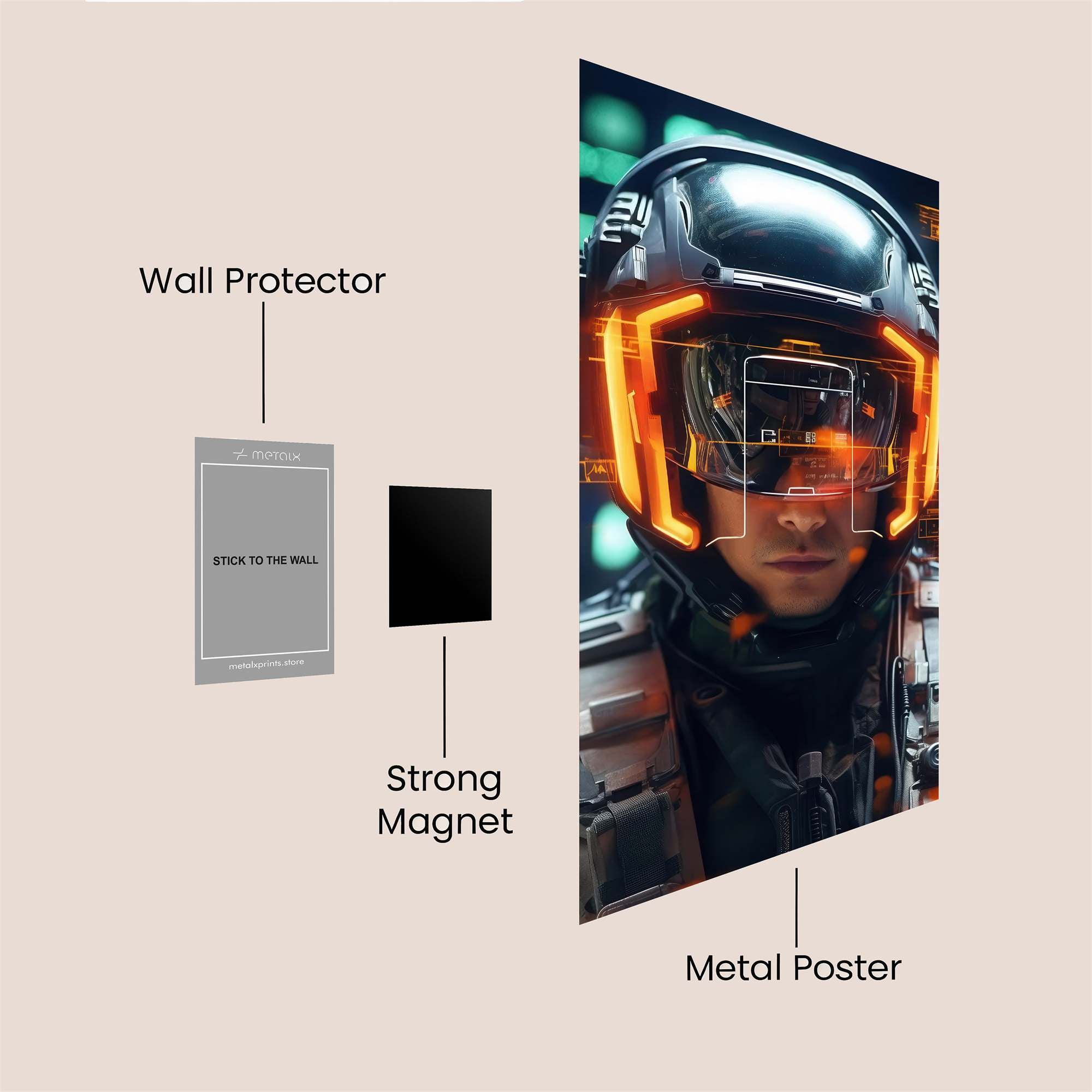 Cyber Guardian Safe Wall Magnetic / M