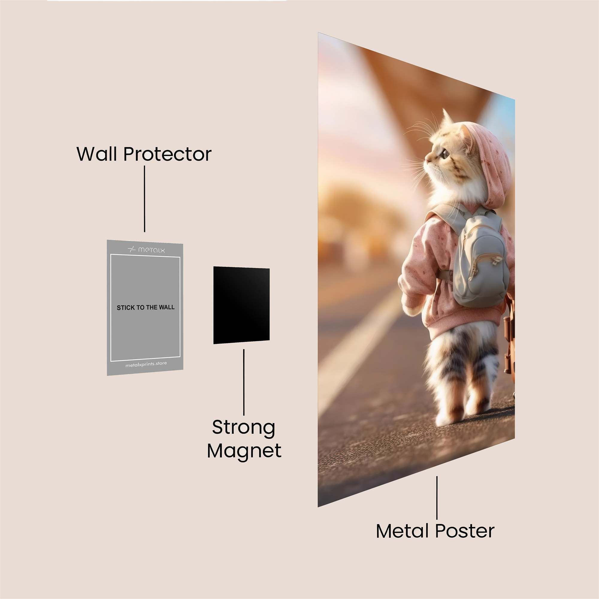 Kitten Voyager Safe Wall Magnetic / M