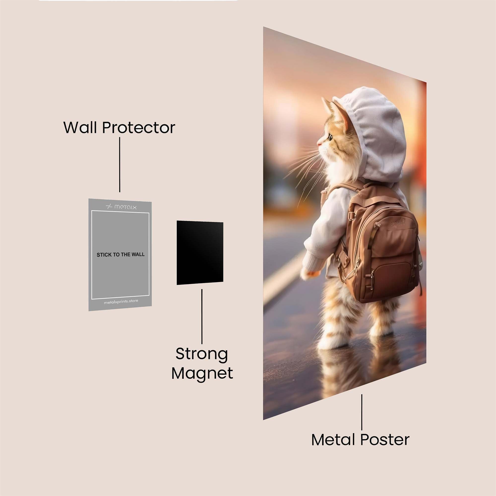 Kitten Quest Safe Wall Magnetic / M