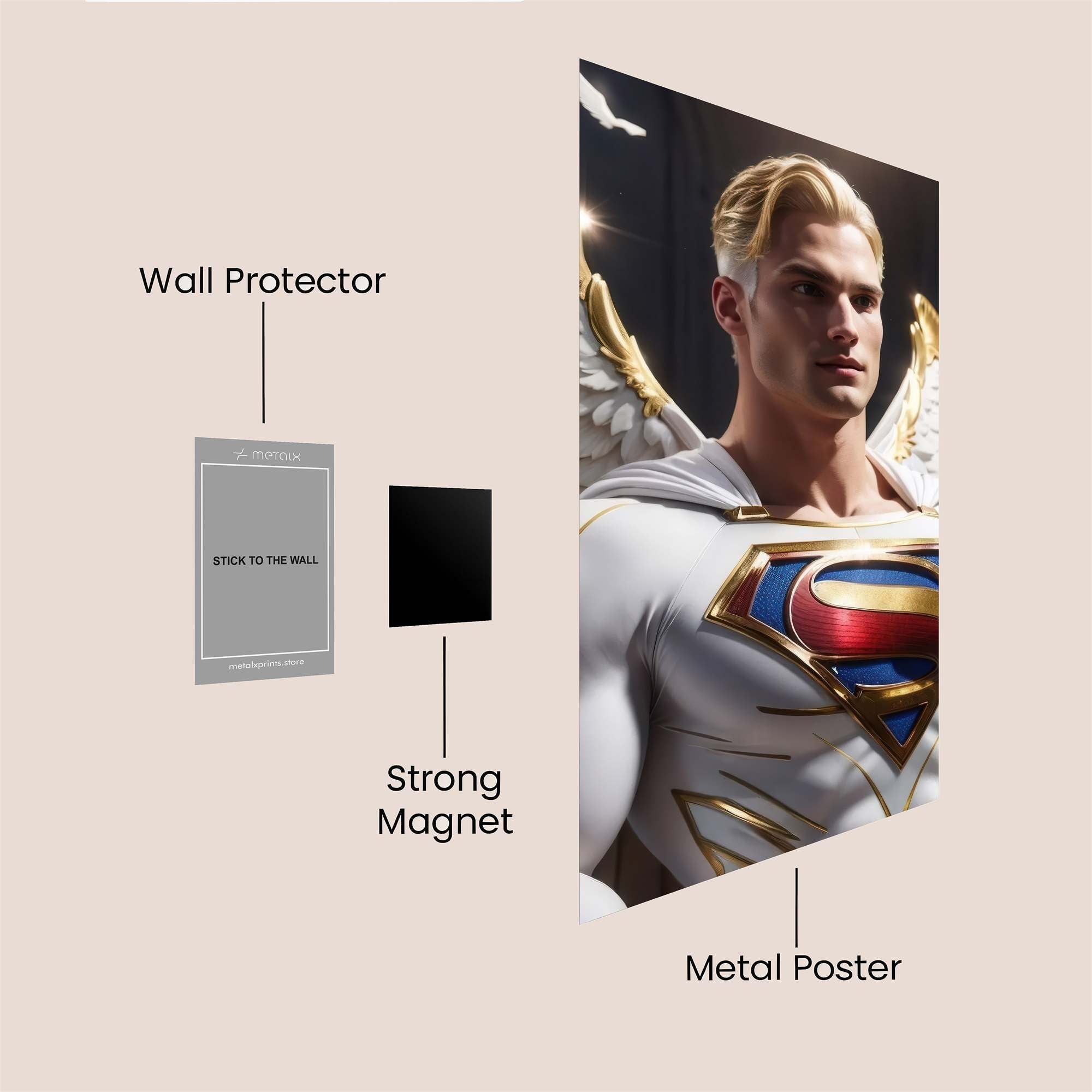 Superman Seraphic Safe Wall Magnetic / M