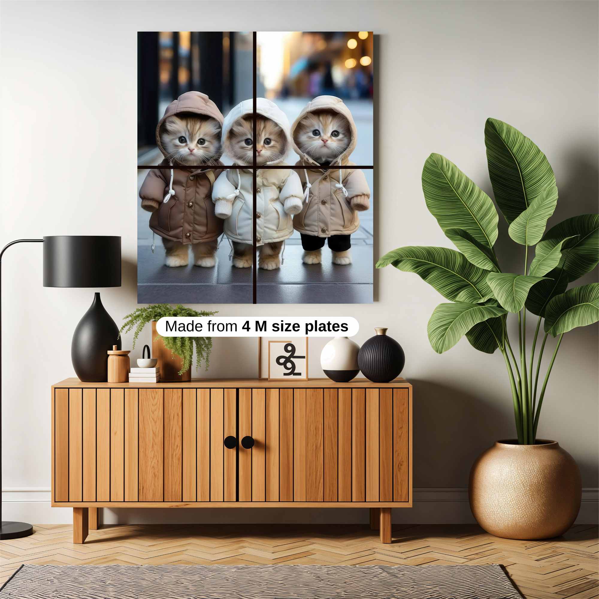 Kittens Cozy Safe Wall Magnetic / M
