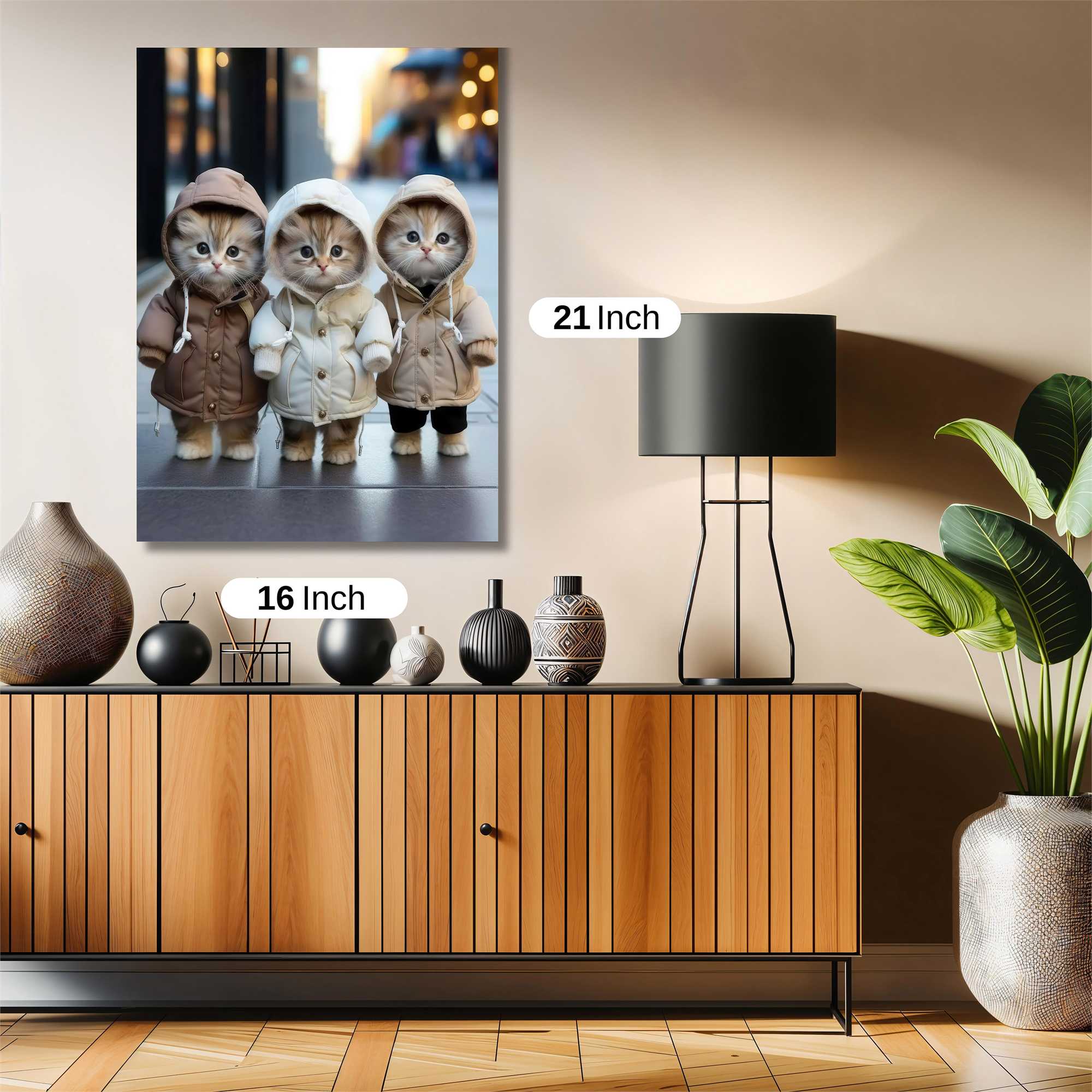 Kittens Cozy Safe Wall Magnetic / M