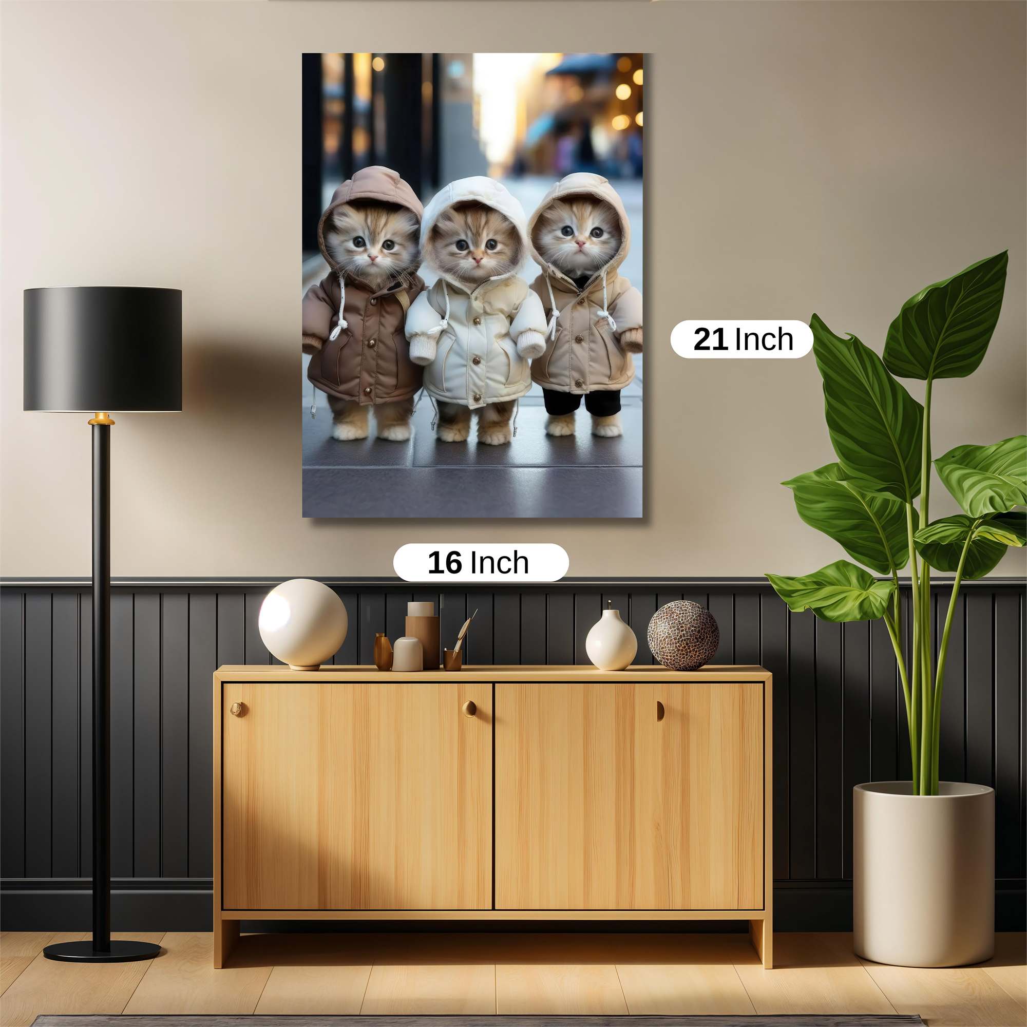 Kittens Cozy Safe Wall Magnetic / M