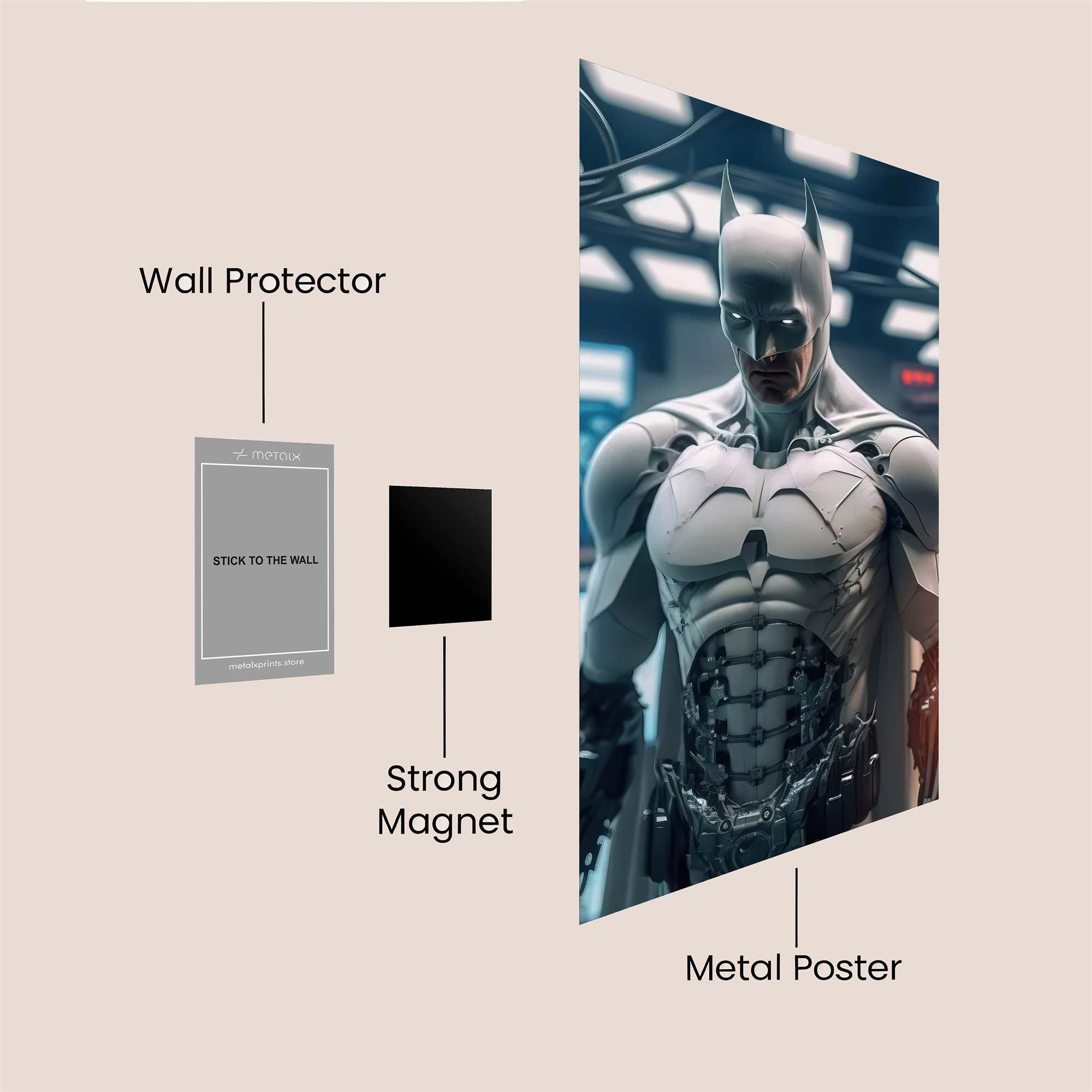 Batman Intense Safe Wall Magnetic / M