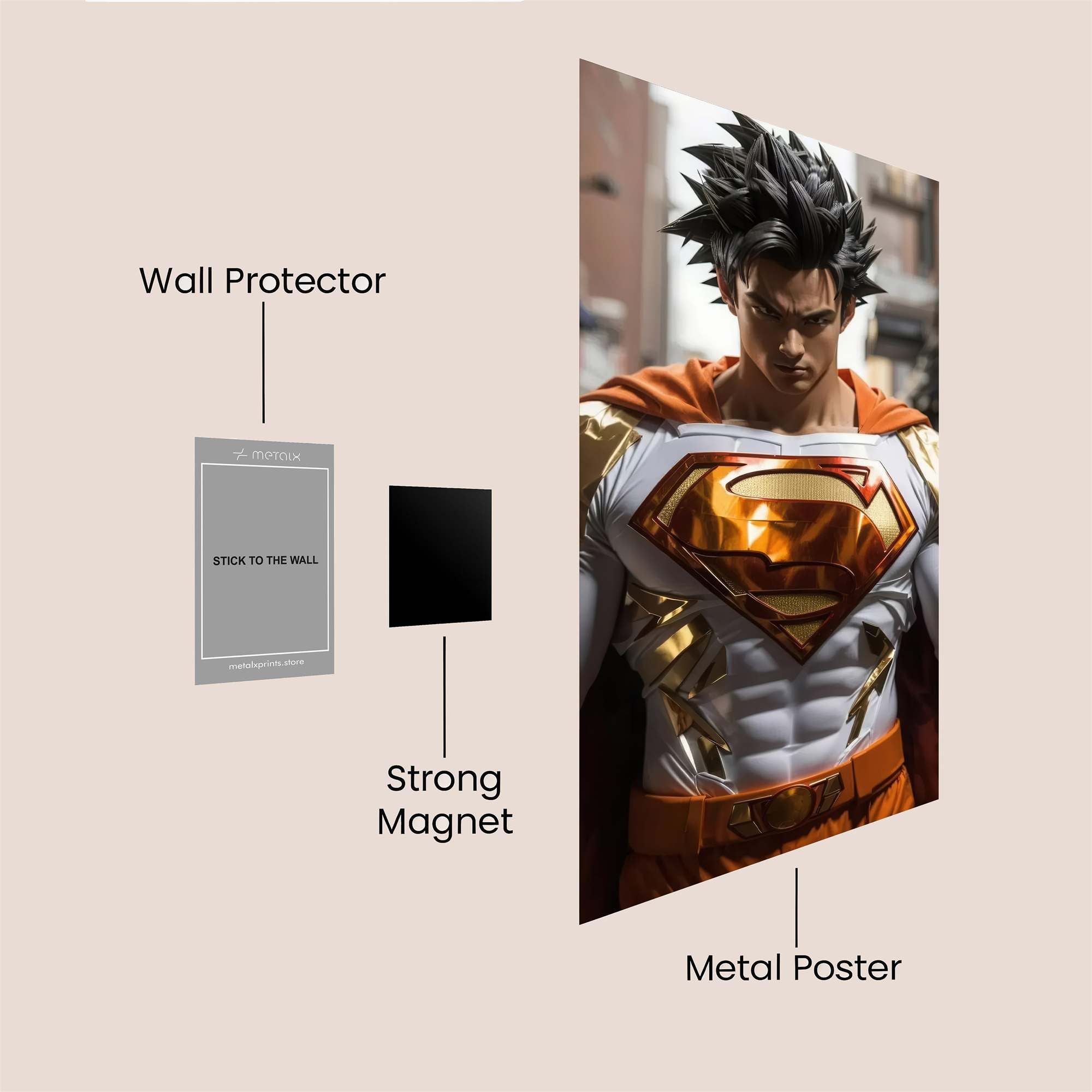 Superman Regal Safe Wall Magnetic / M