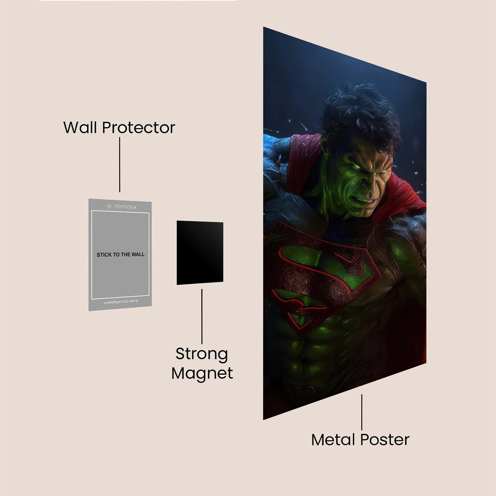Hulk Heroic Safe Wall Magnetic / M