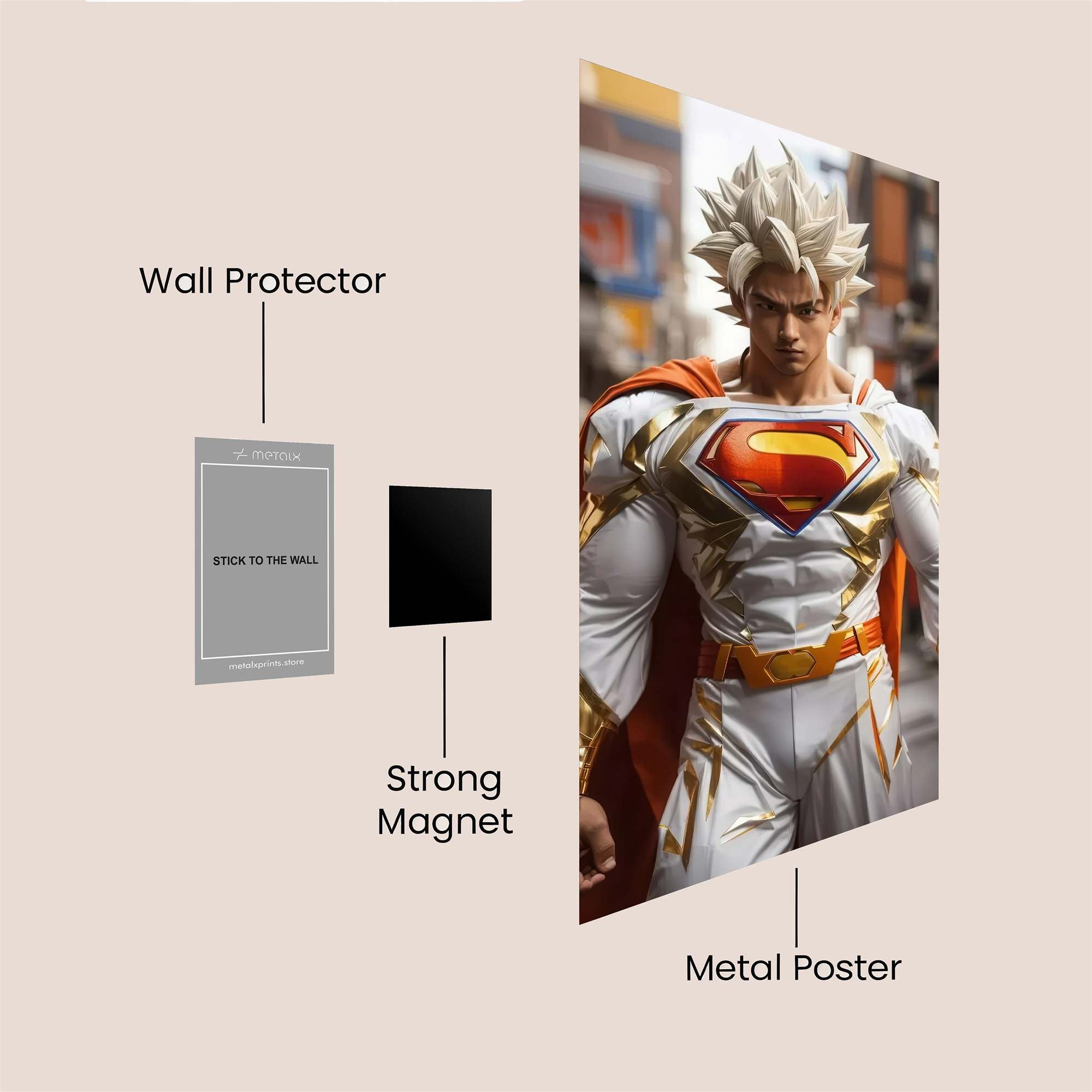 Superhero Radiance Safe Wall Magnetic / M