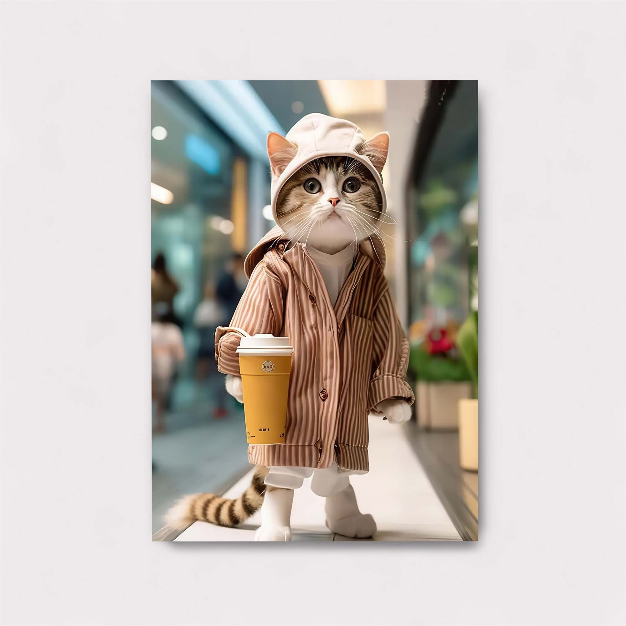 Cat Fashionista Safe Wall Magnetic / M