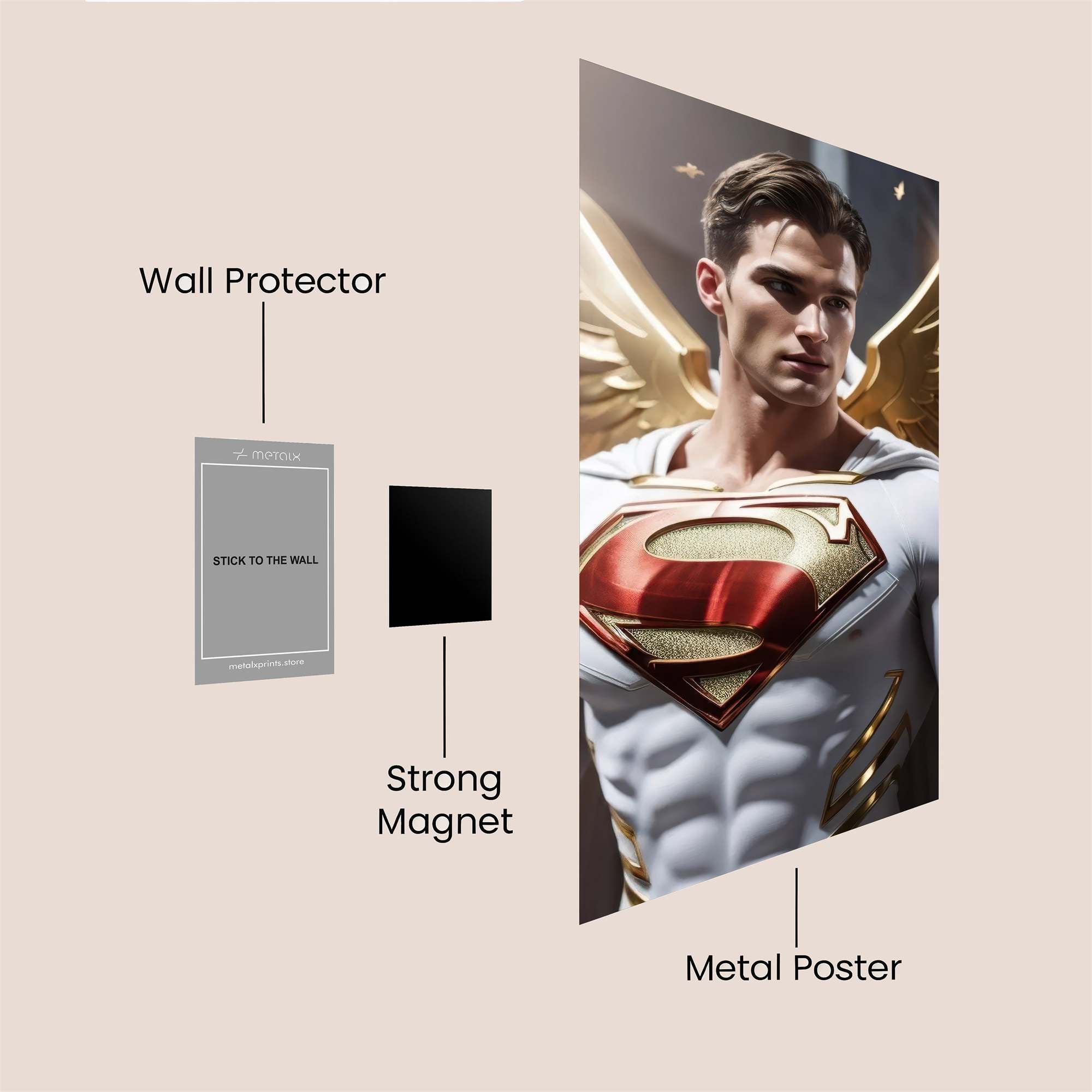Superman Divine Safe Wall Magnetic / M
