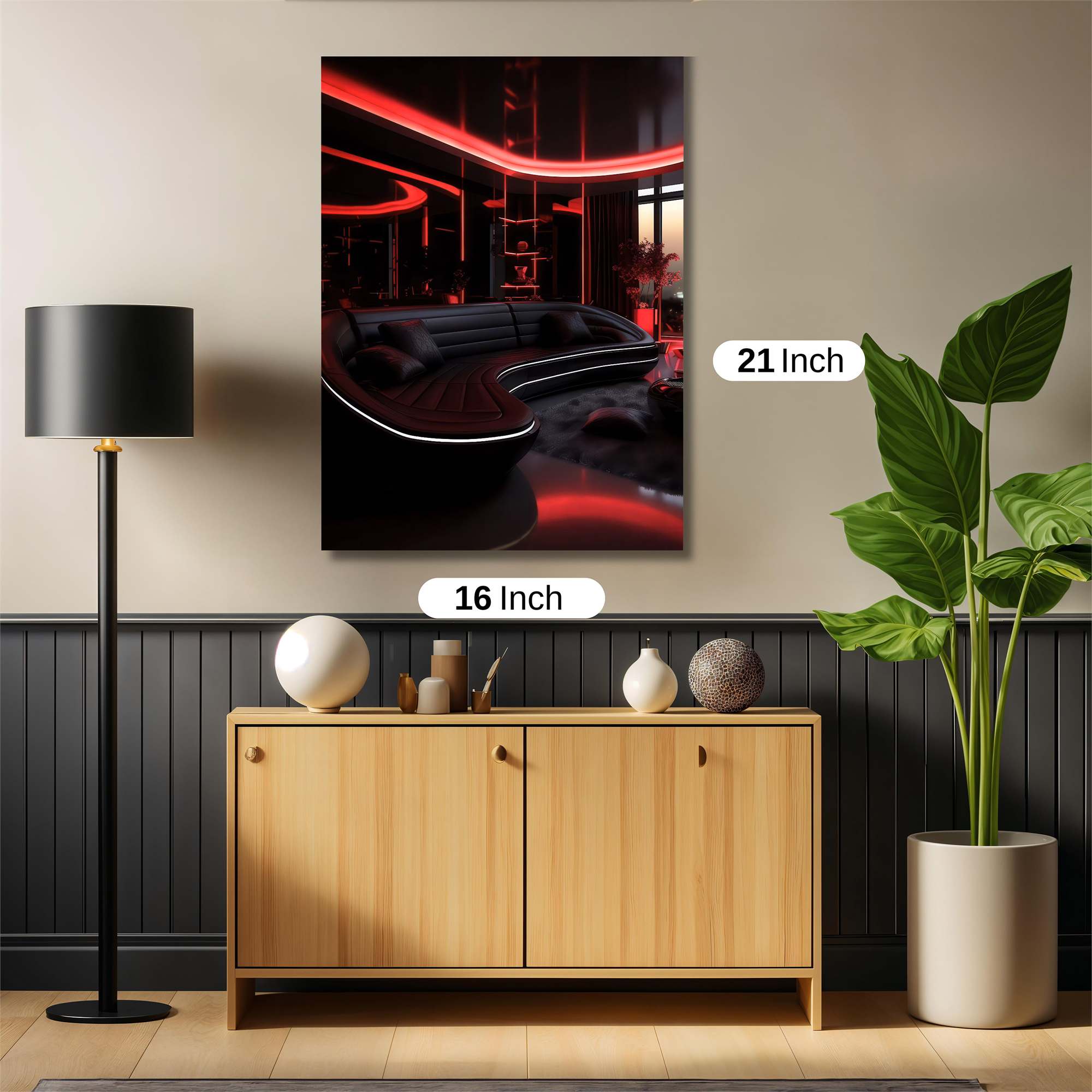 Neon Lounge Safe Wall Magnetic / M