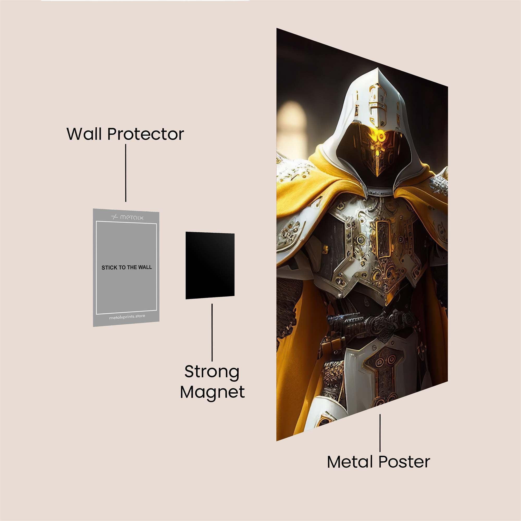 Golden Sentinel Safe Wall Magnetic / M