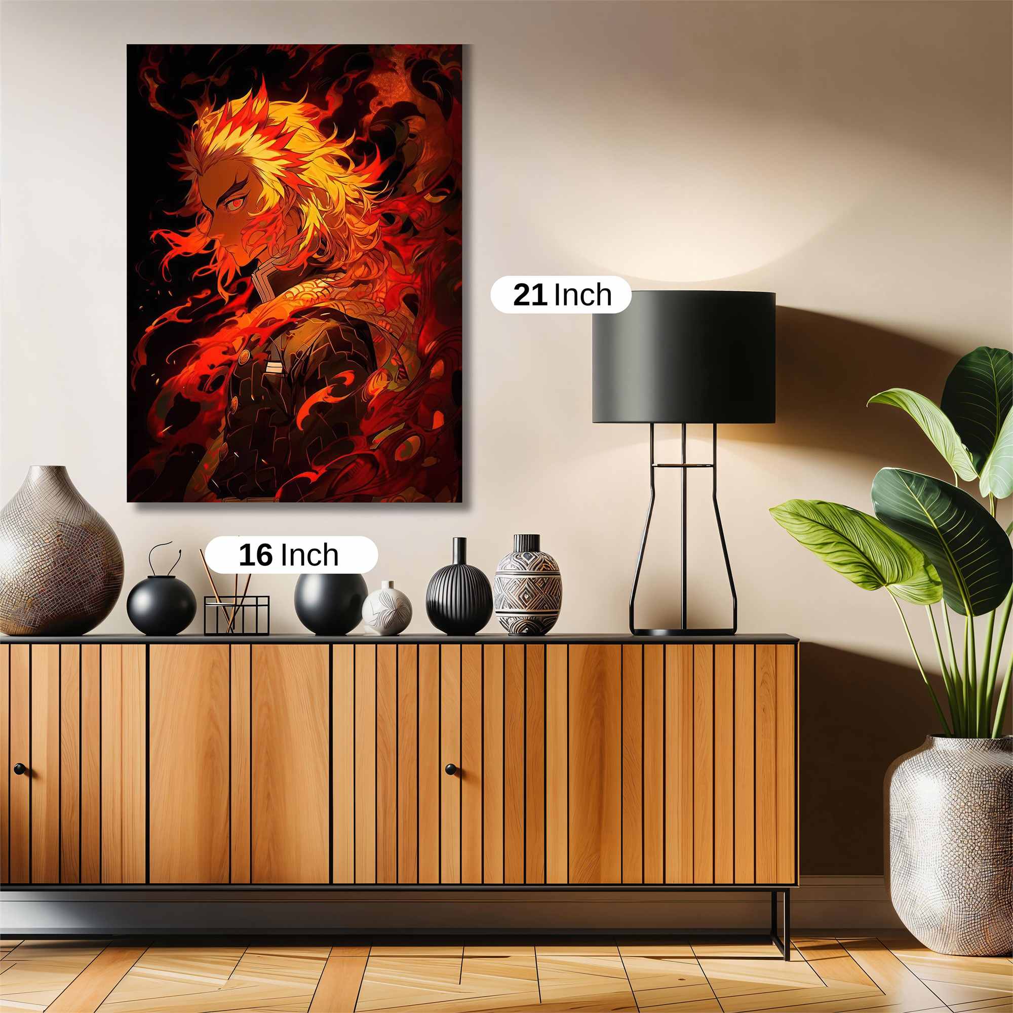 Rengoku Fiery Safe Wall Magnetic / M