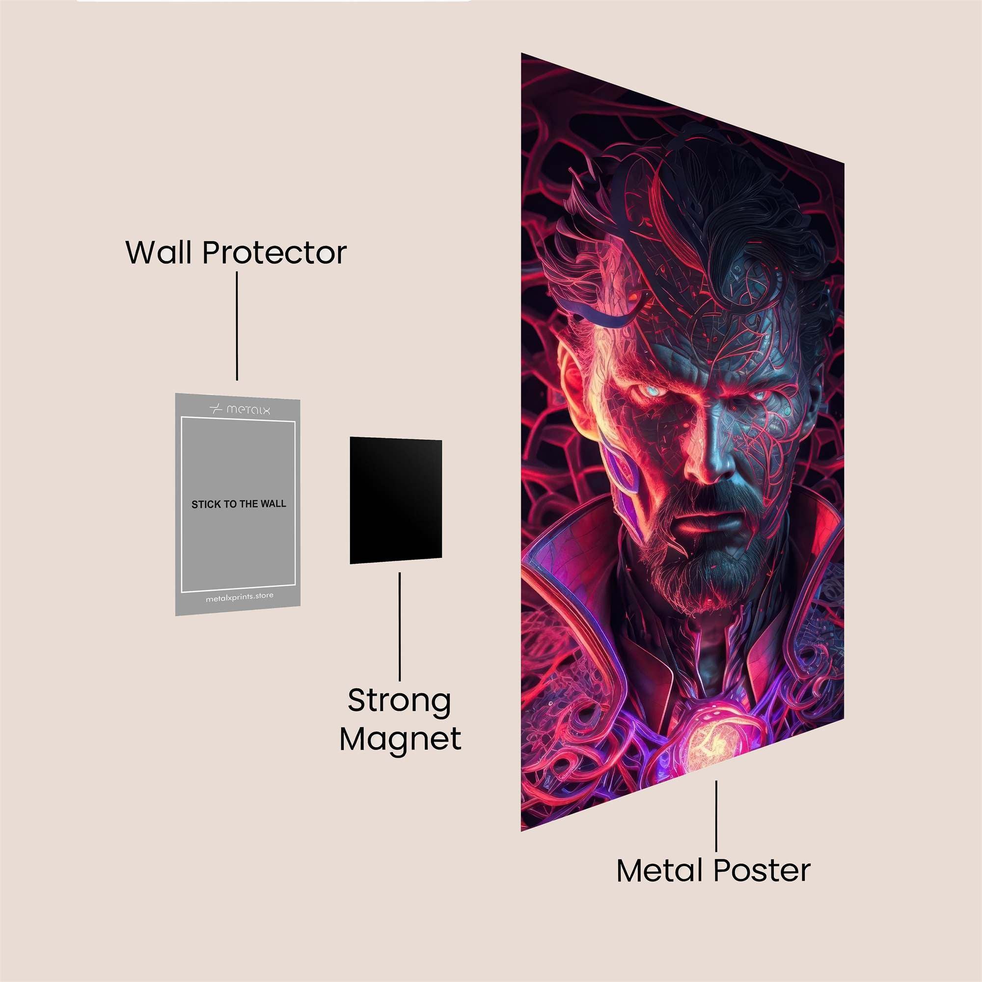 Strange Enigma Safe Wall Magnetic / M