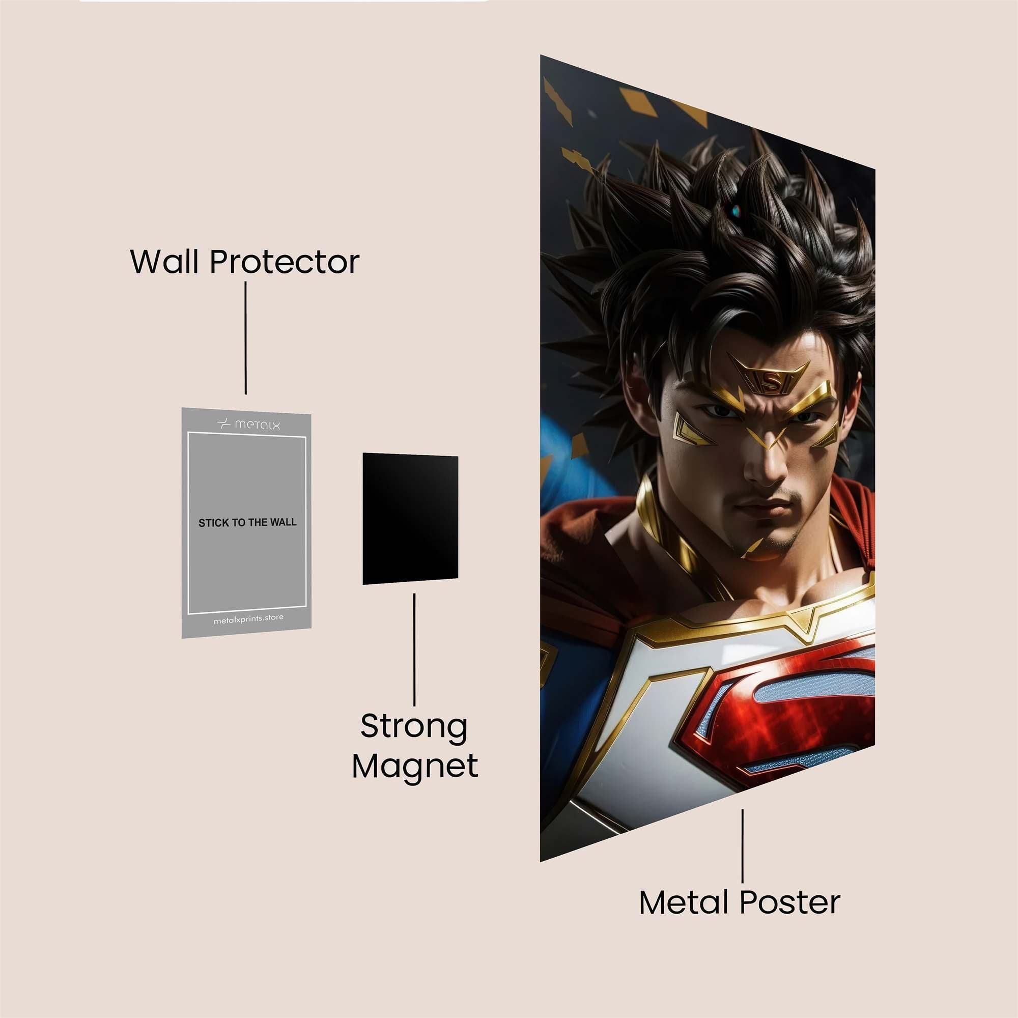 Superman Triumphant Safe Wall Magnetic / M