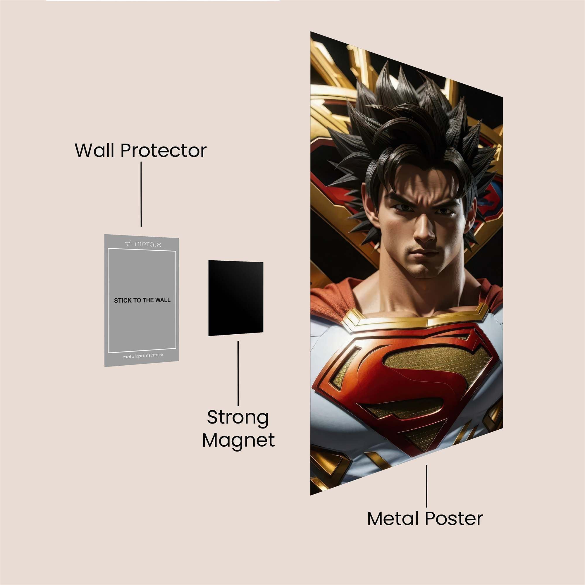 Superman Regal Safe Wall Magnetic / M