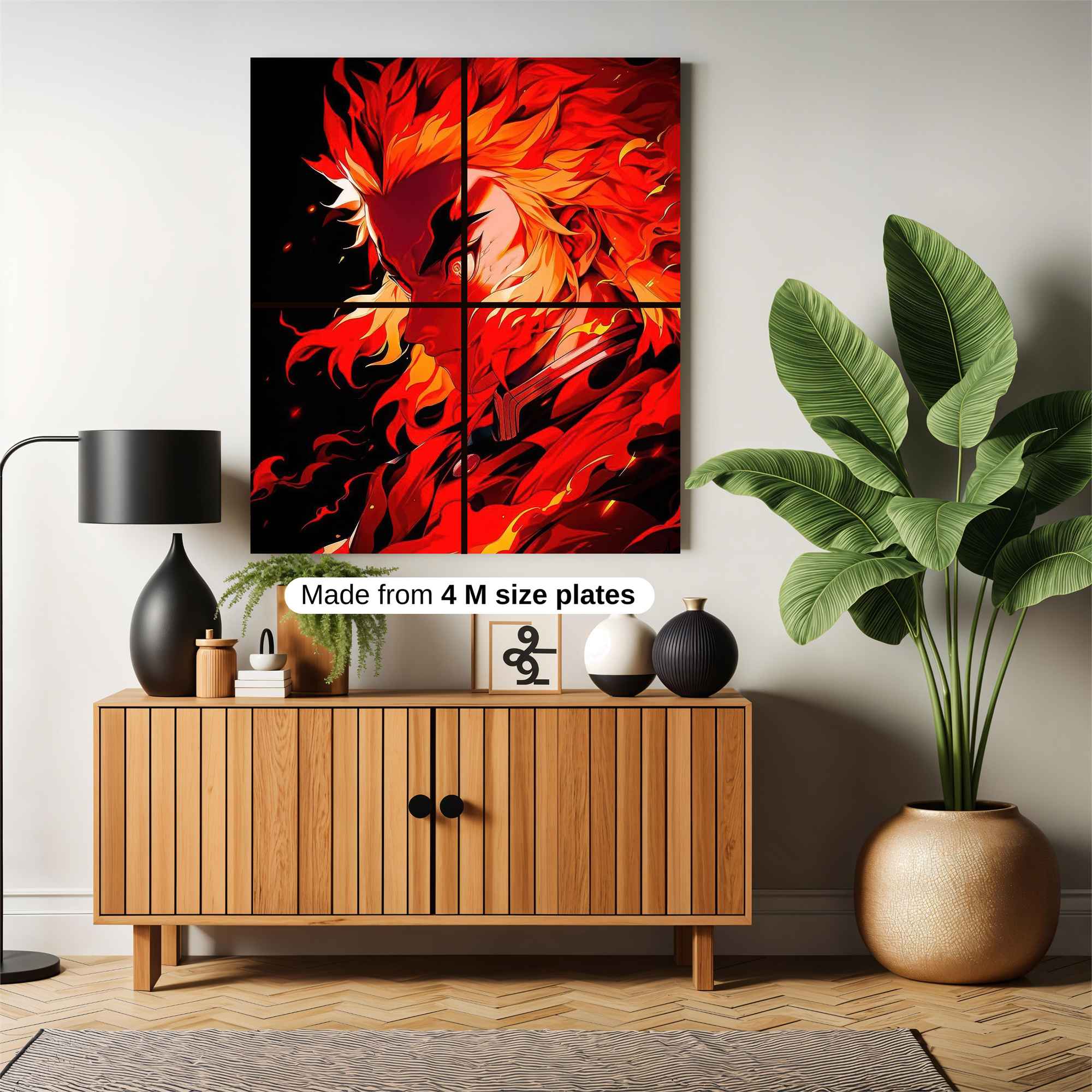 Rengoku Fiery Safe Wall Magnetic / M