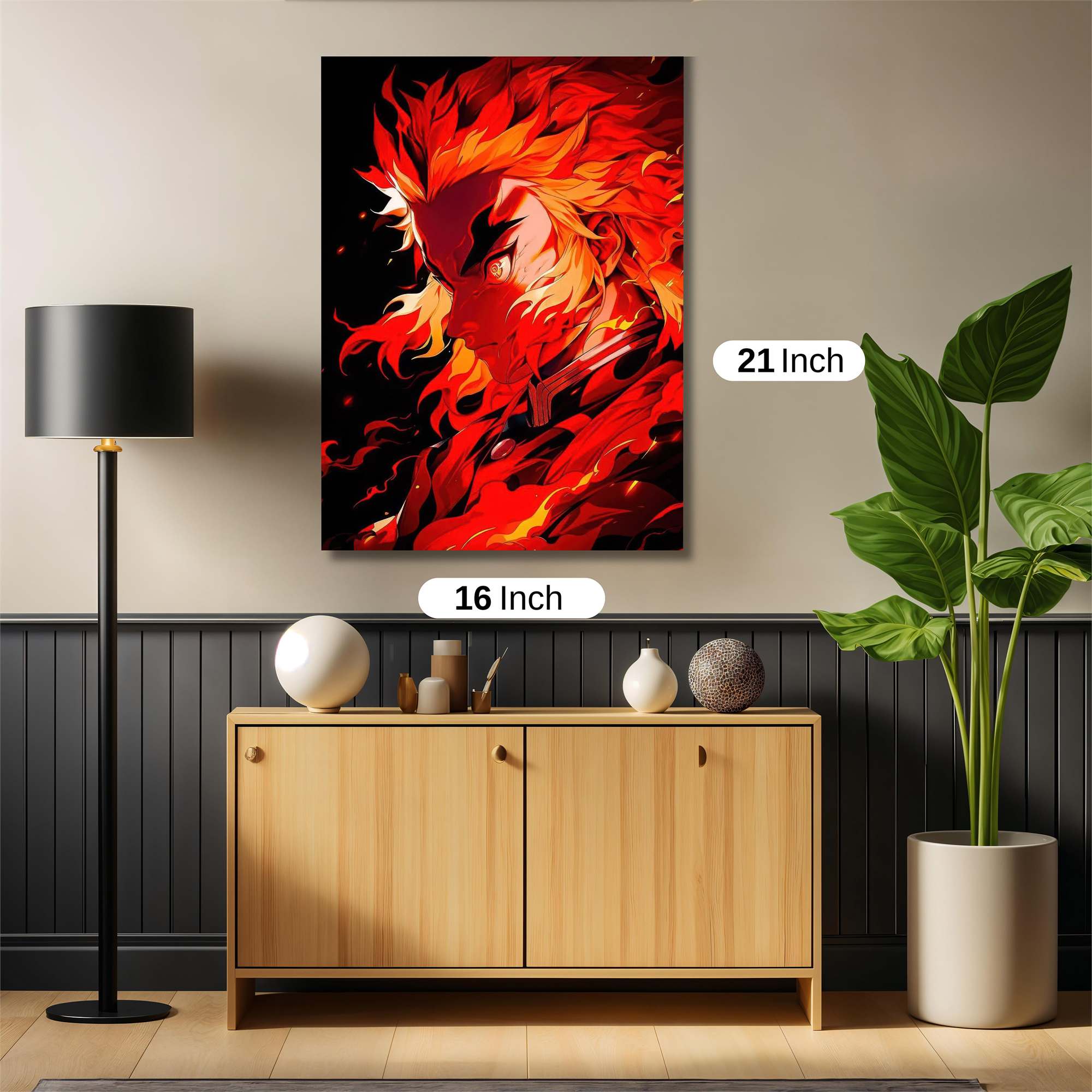 Rengoku Fiery Safe Wall Magnetic / M