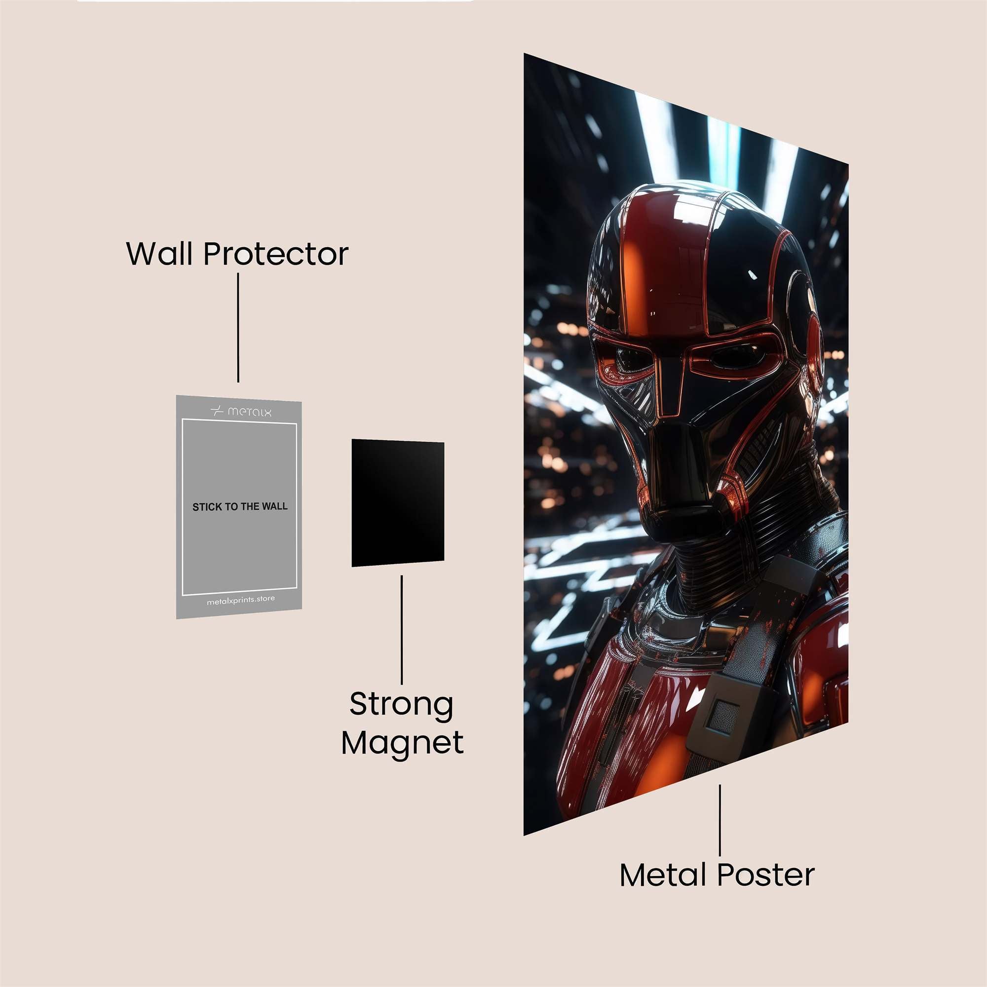 Cyber Sentinel Safe Wall Magnetic / M