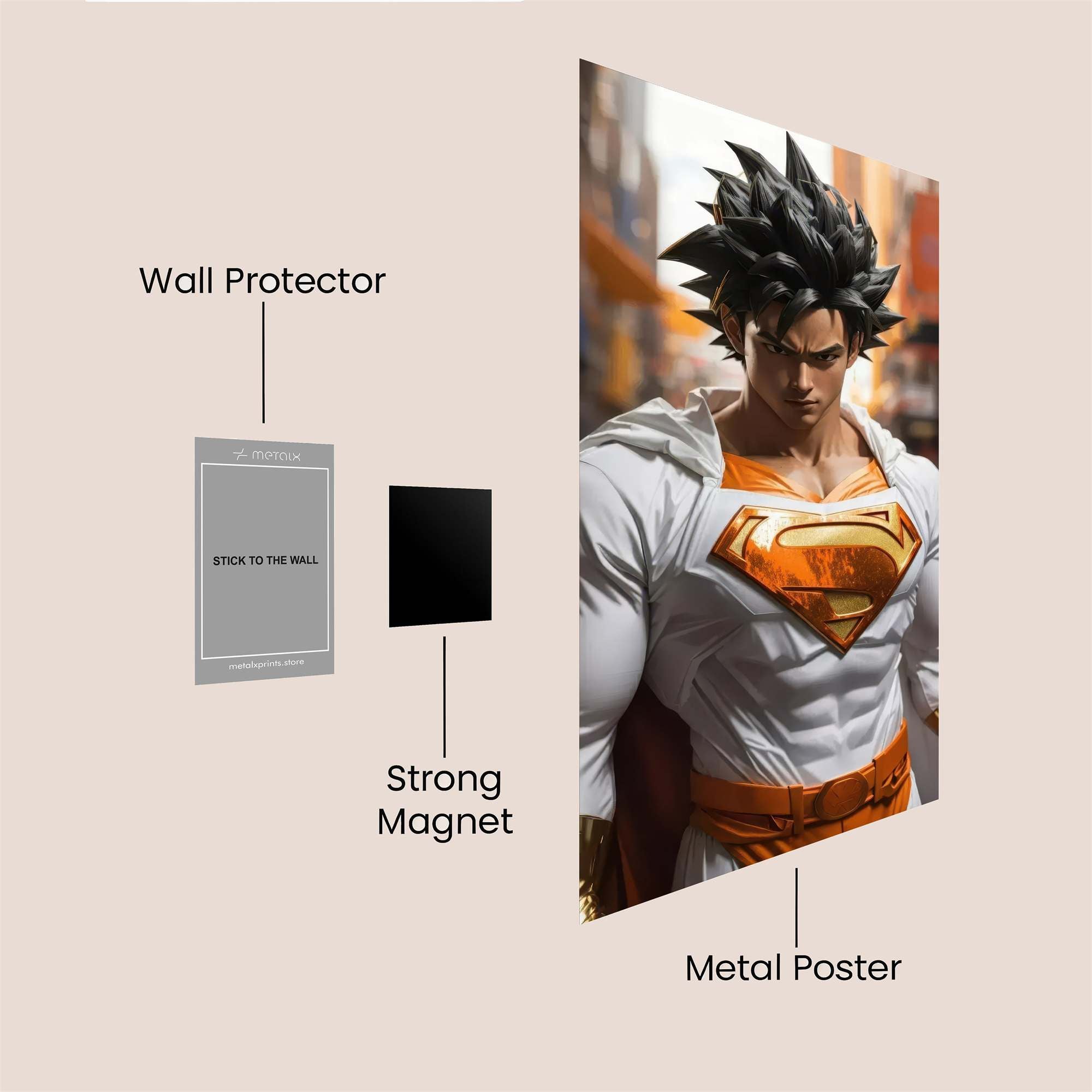 Super Saiyan Safe Wall Magnetic / M