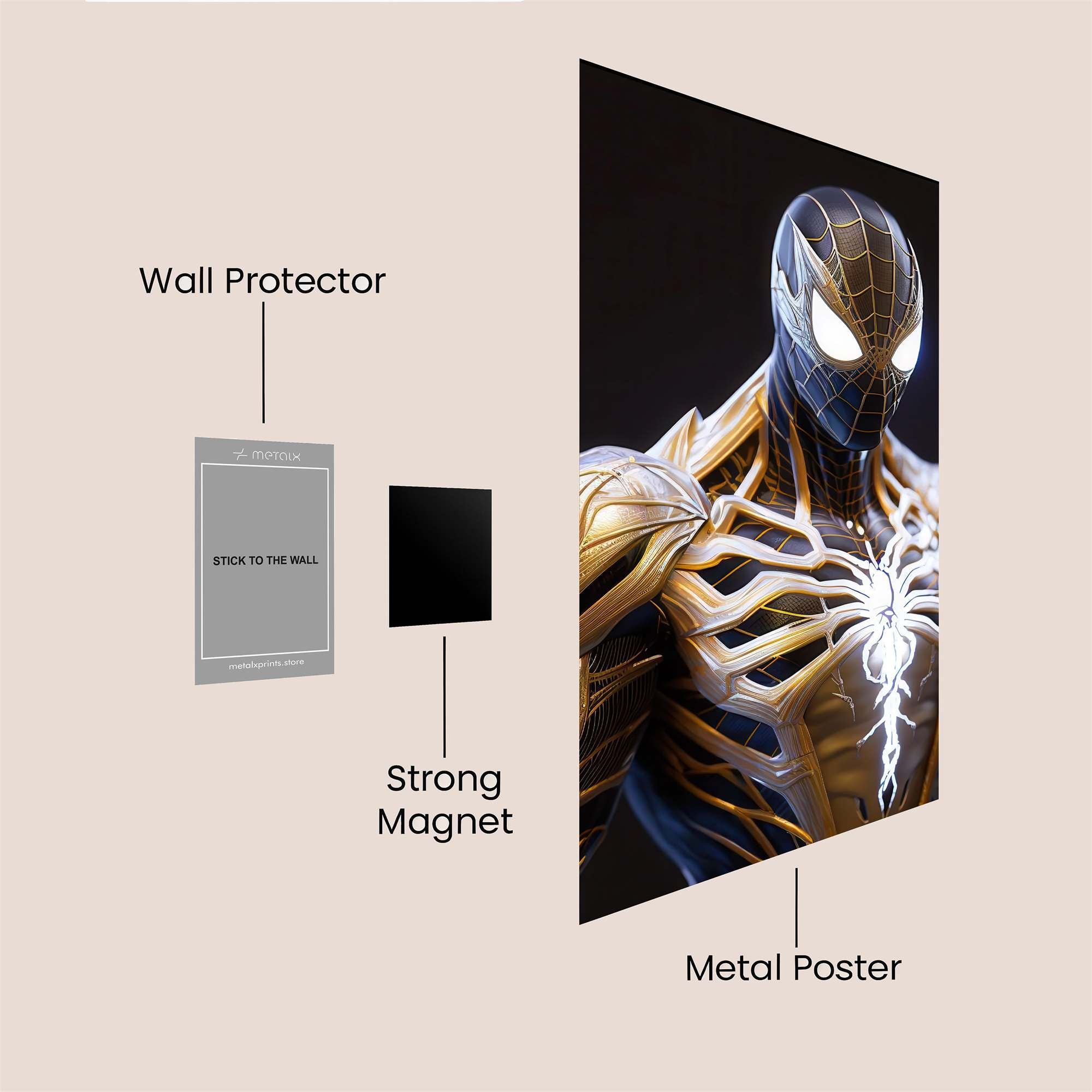 Spider Radiant Safe Wall Magnetic / M