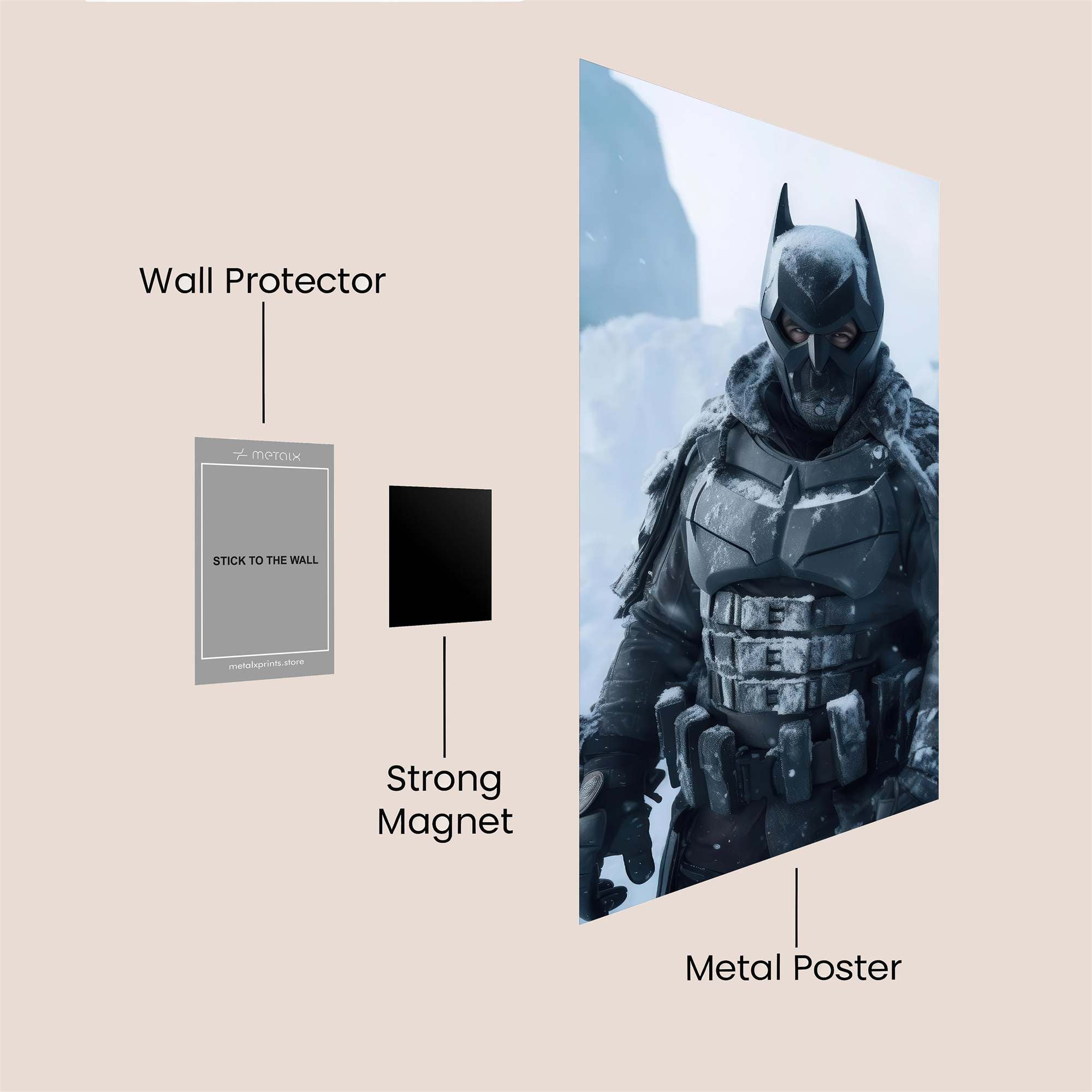 Batman Frostbound Safe Wall Magnetic / M