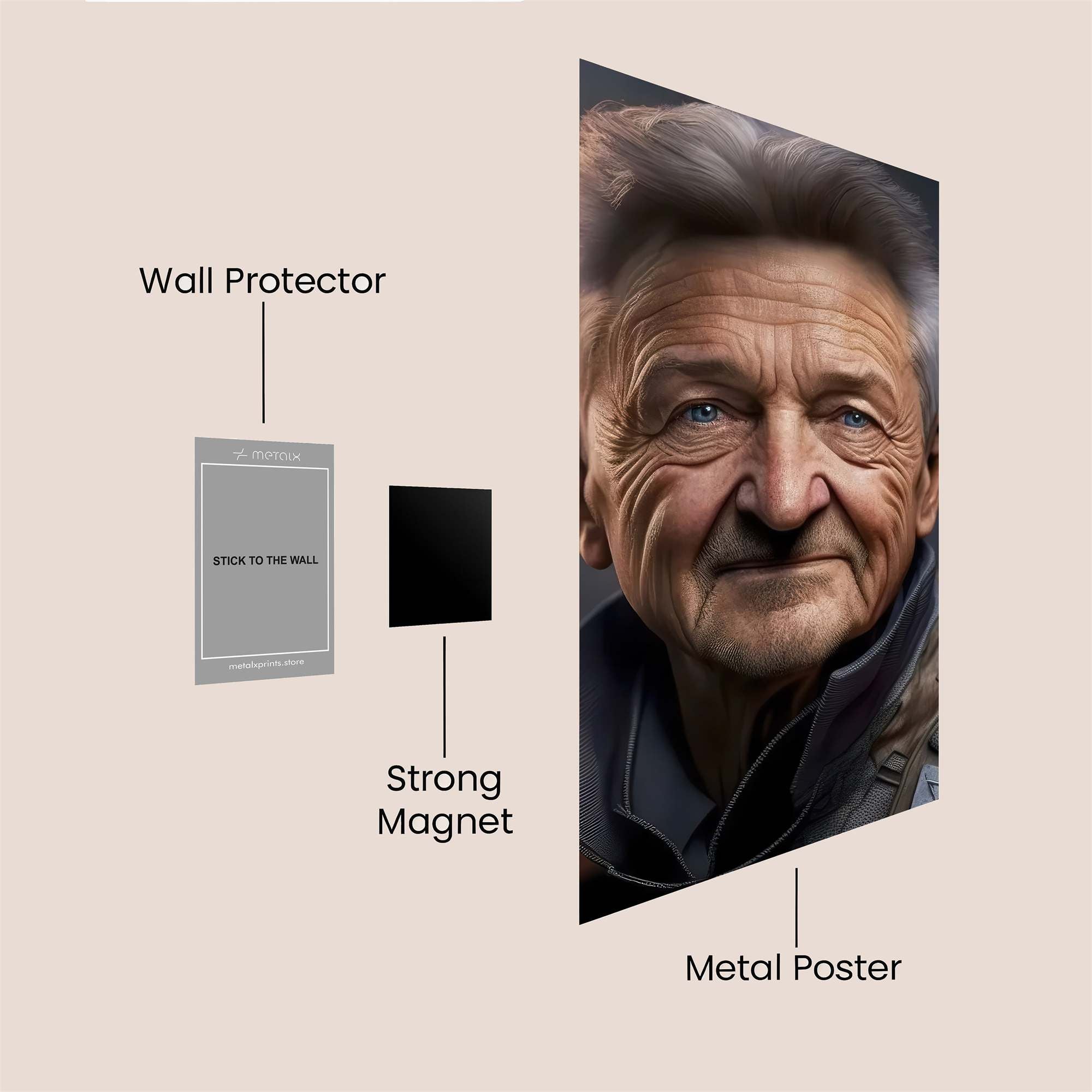 Captain Serene Safe Wall Magnetic / M