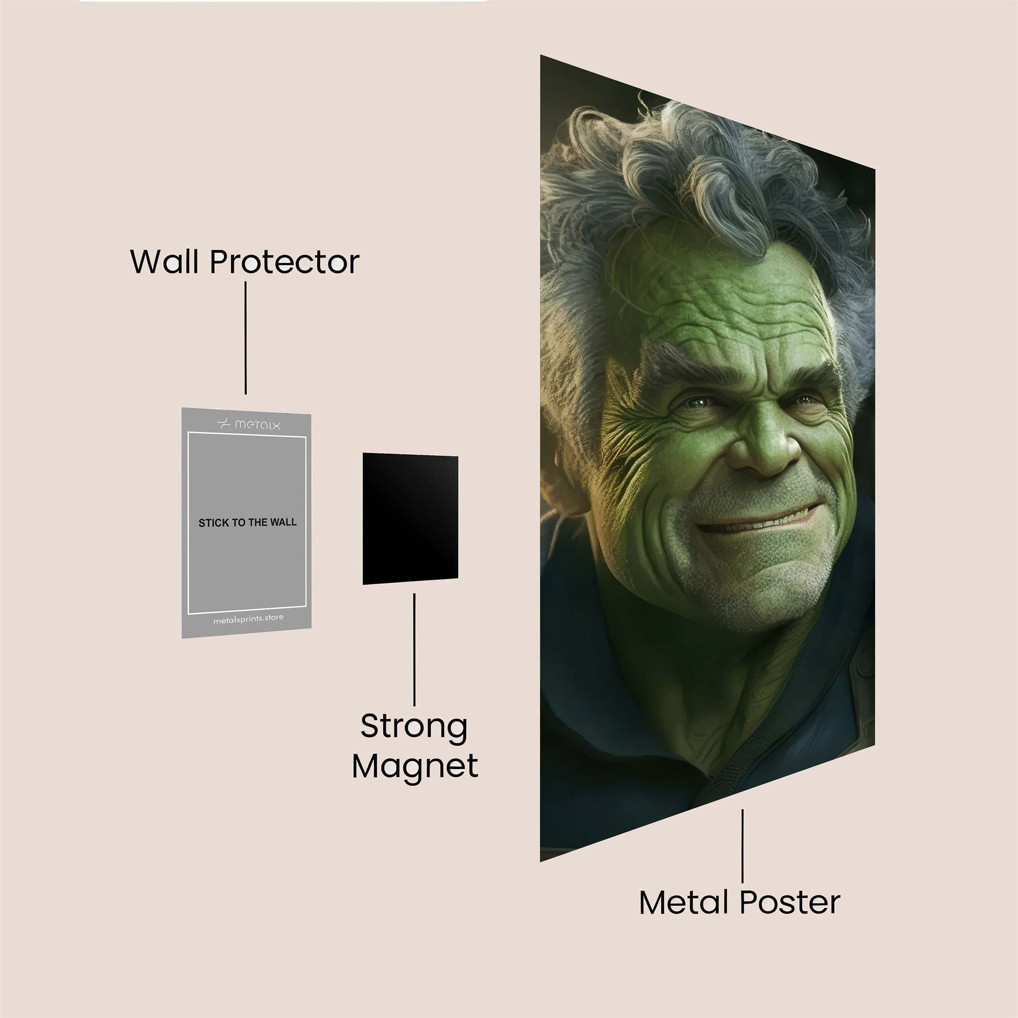 Hulk Nostalgic Safe Wall Magnetic / M