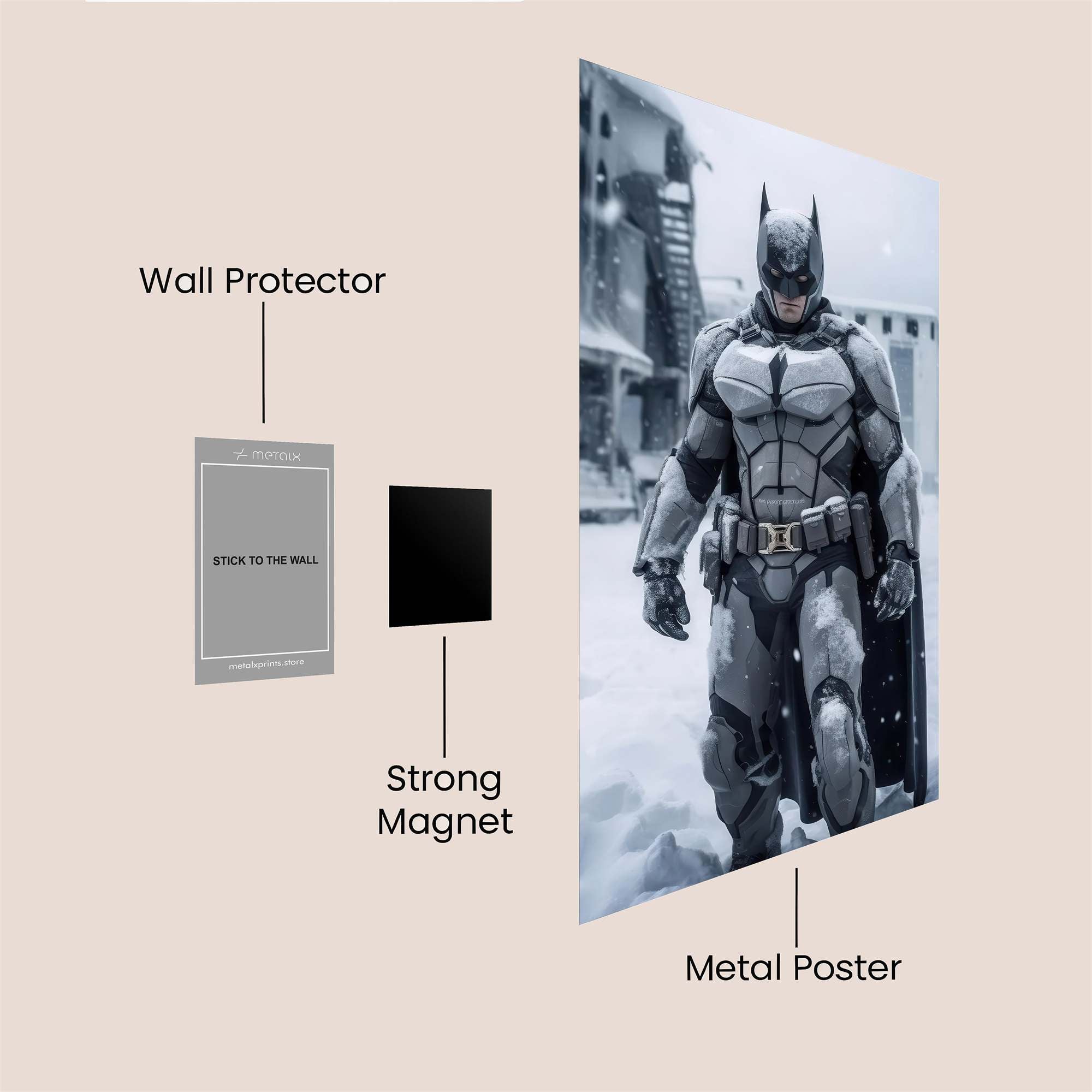 Batman Frostbound Safe Wall Magnetic / M
