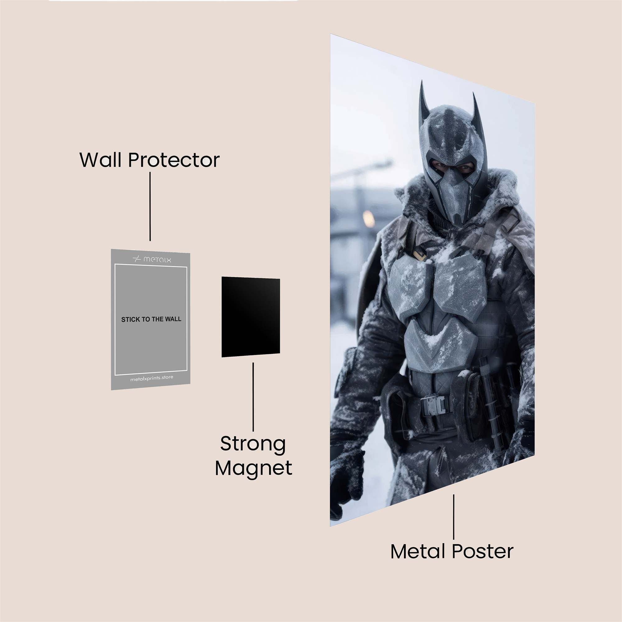 Batman Frigid Safe Wall Magnetic / M