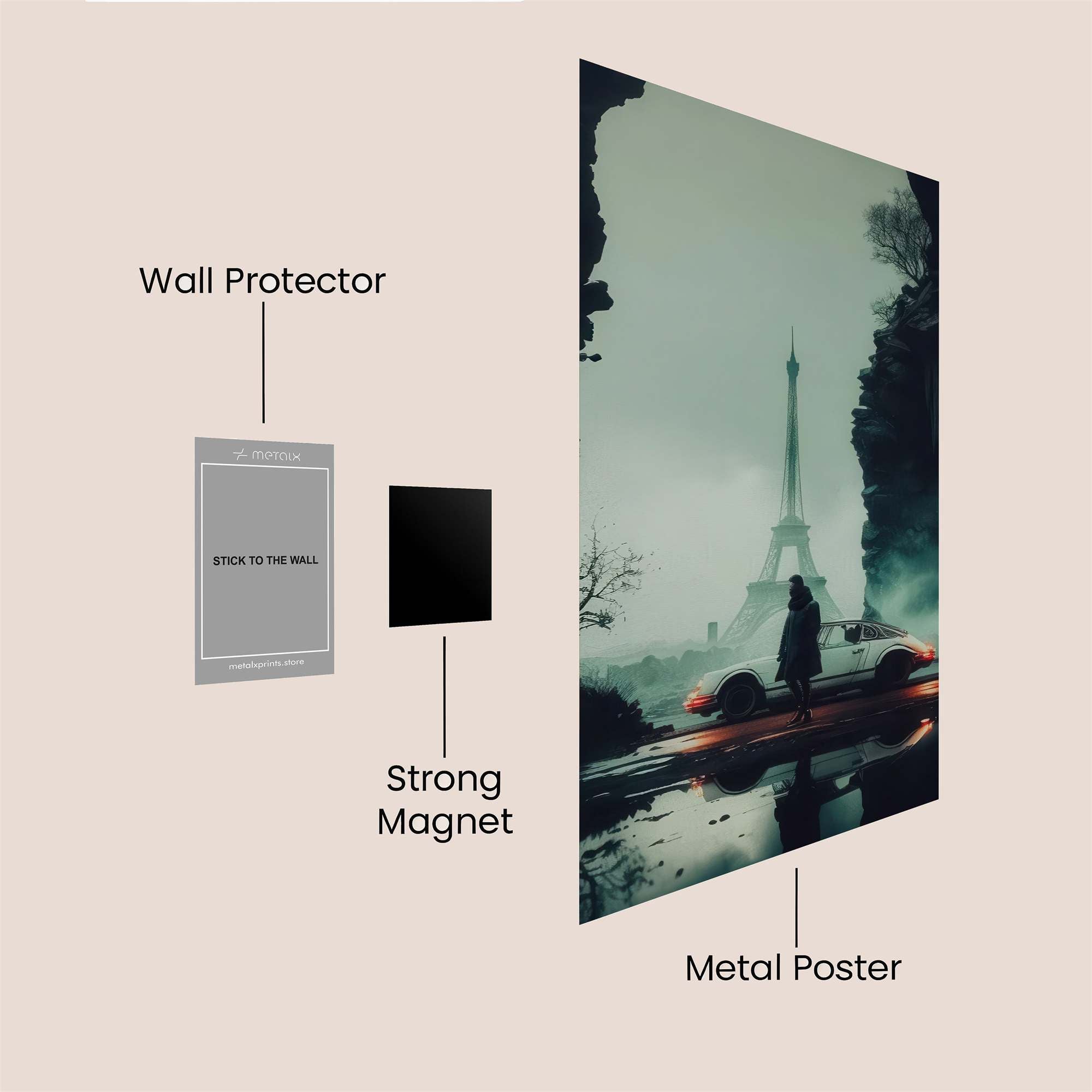 Eiffel Enigma Safe Wall Magnetic / M