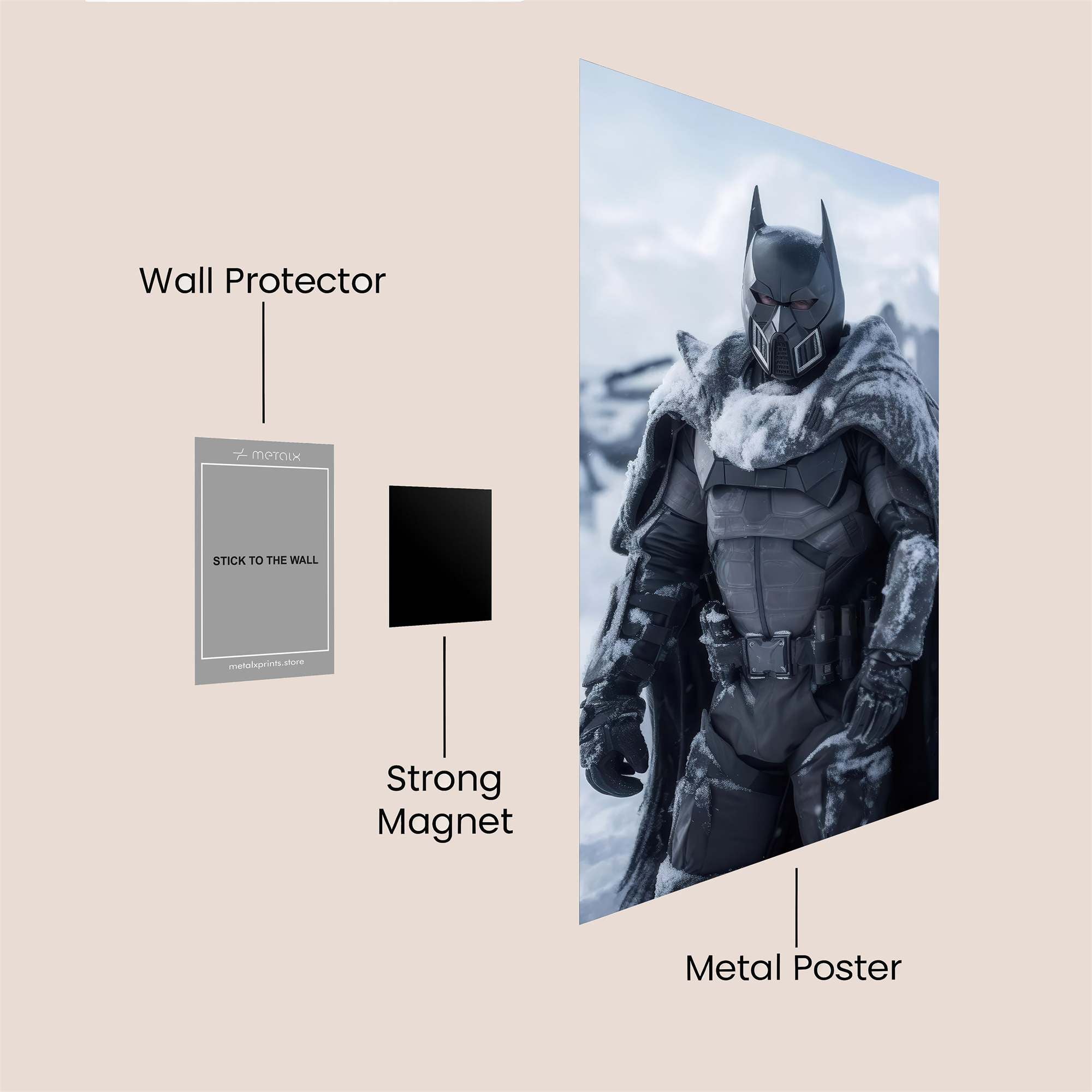 Batman Frostbound Safe Wall Magnetic / M