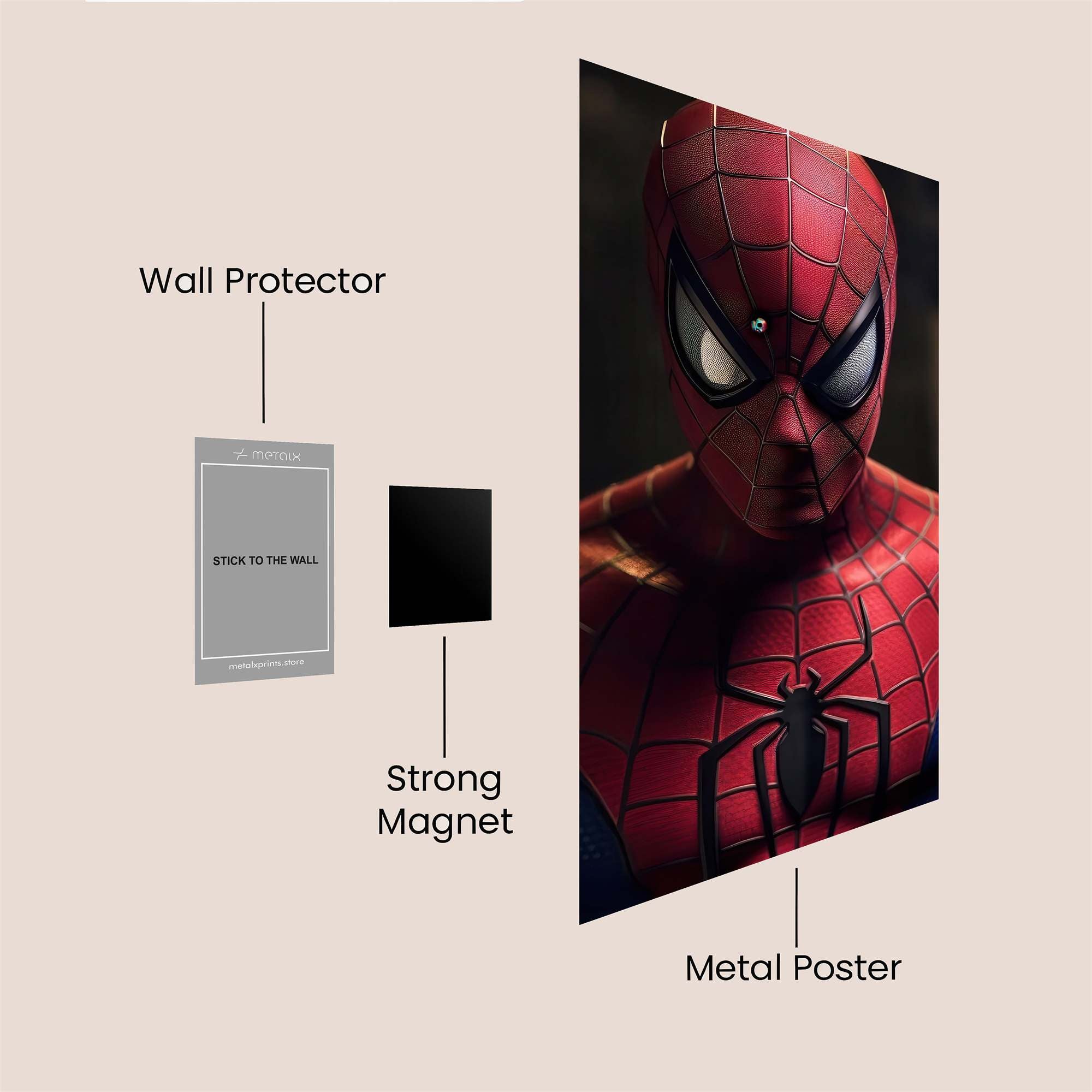 Spider Intensity Safe Wall Magnetic / M