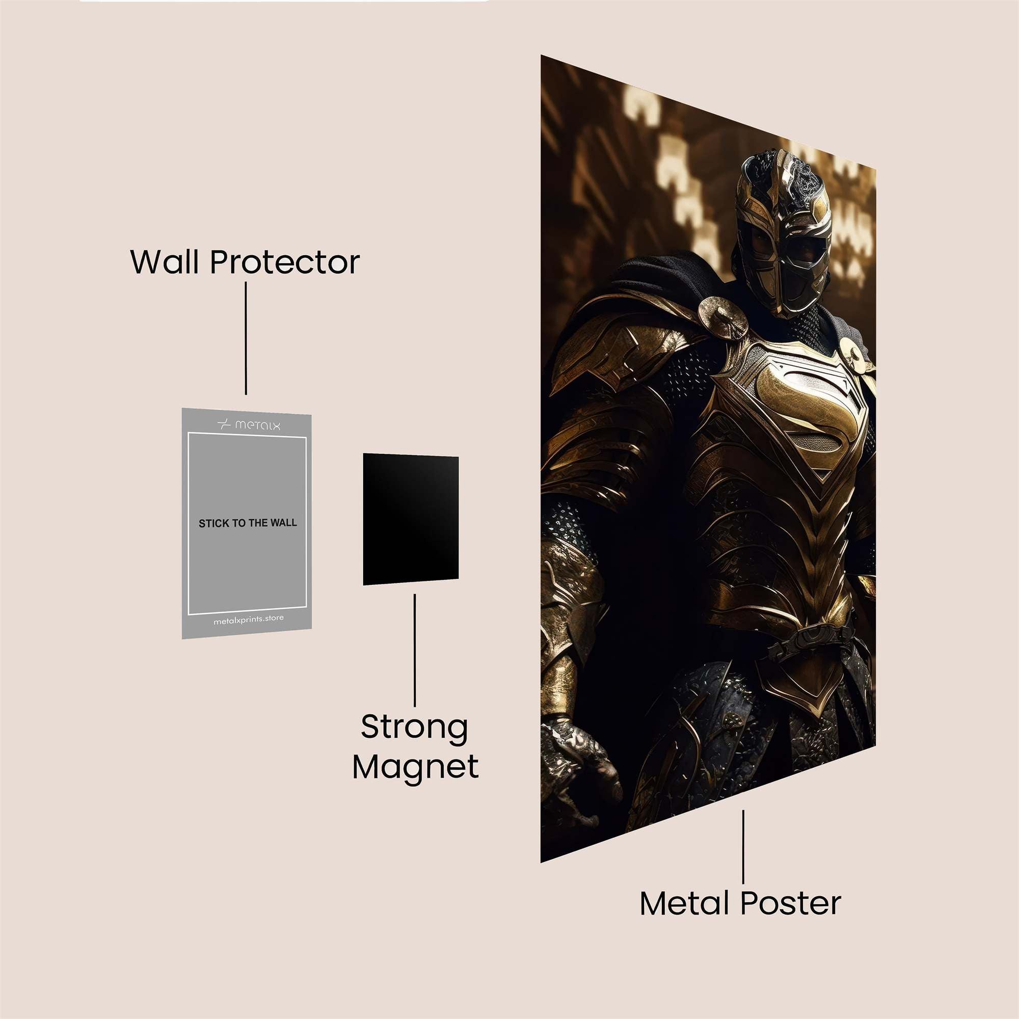Superman Regal Safe Wall Magnetic / M