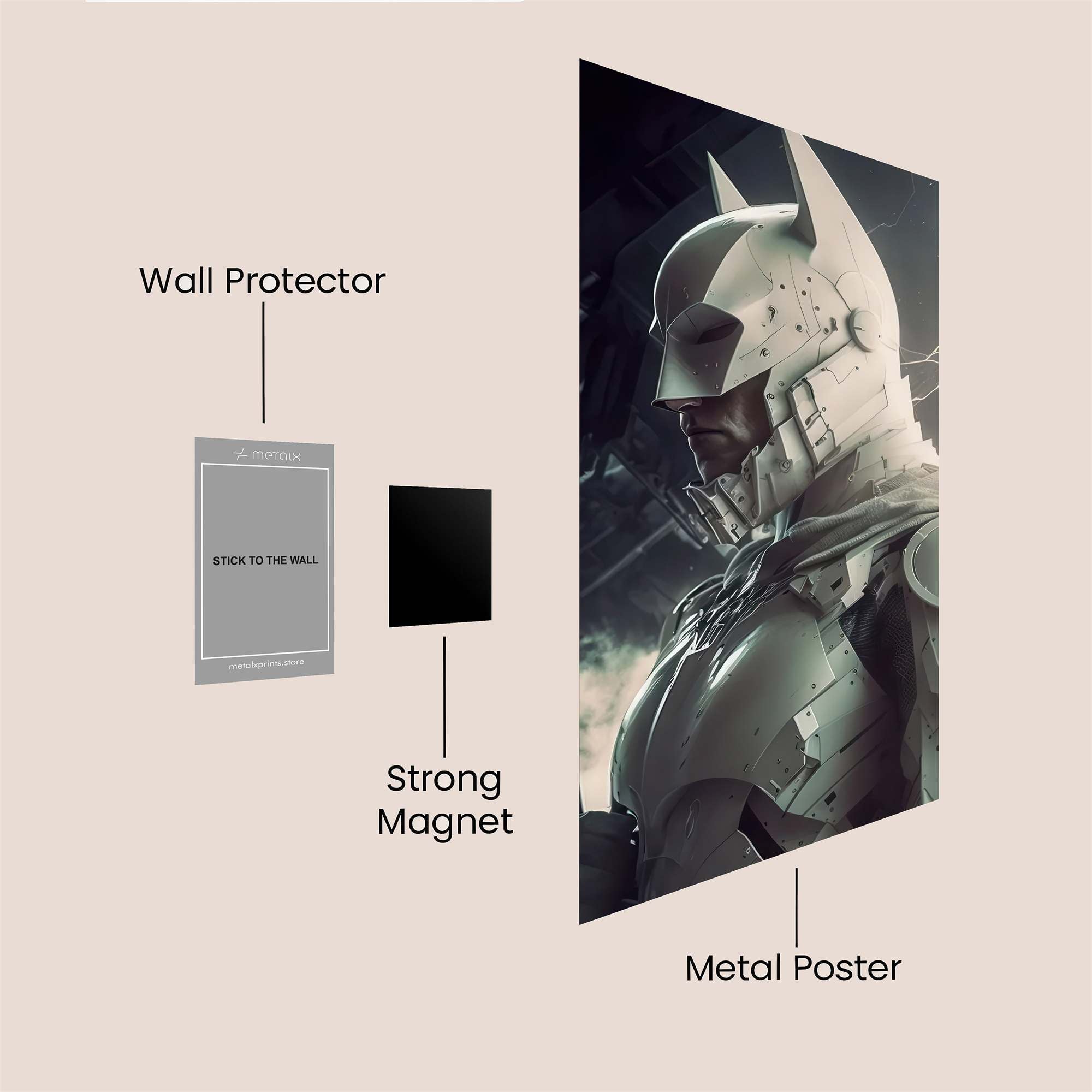 Batman Resolute Safe Wall Magnetic / M