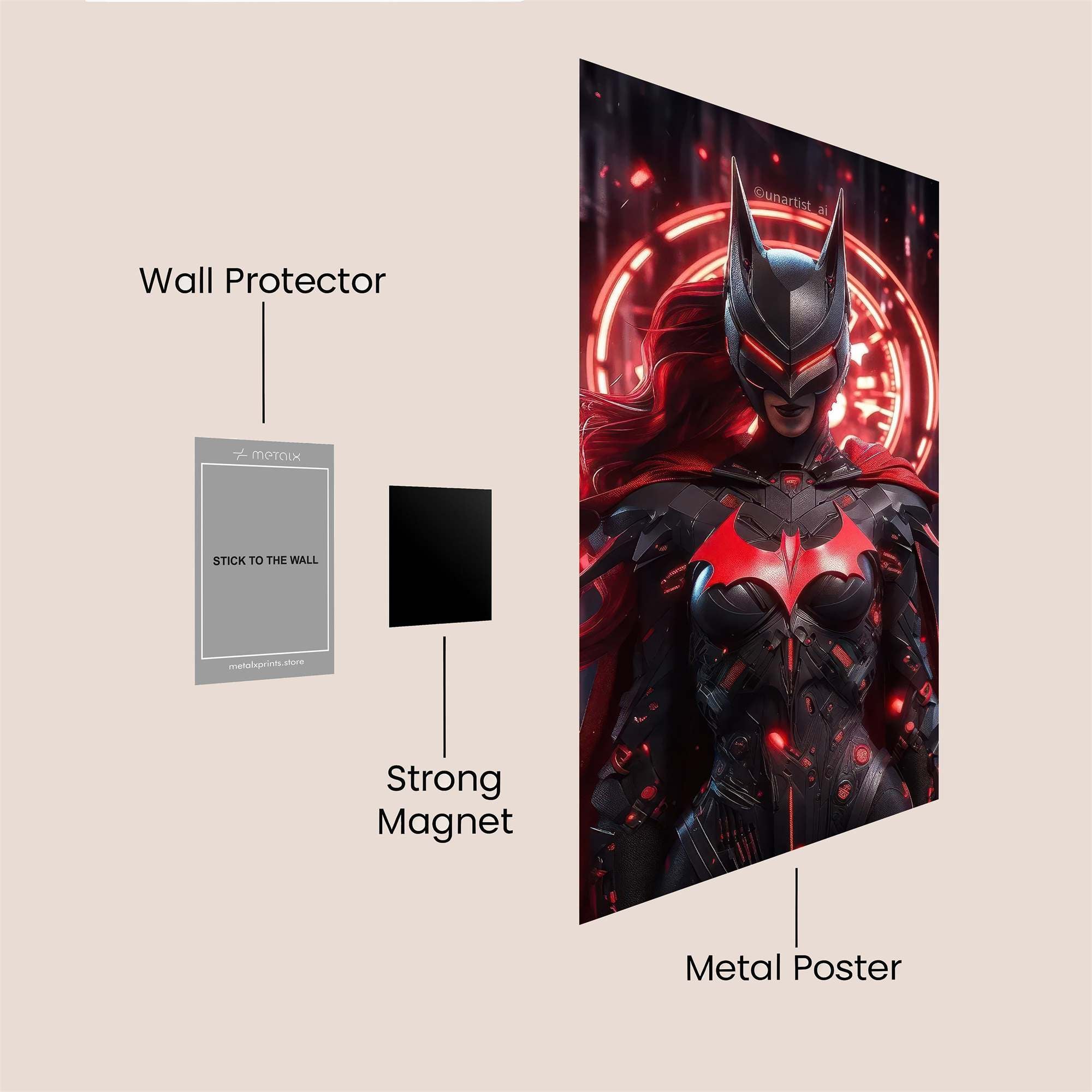 Batwoman Fierce Safe Wall Magnetic / M