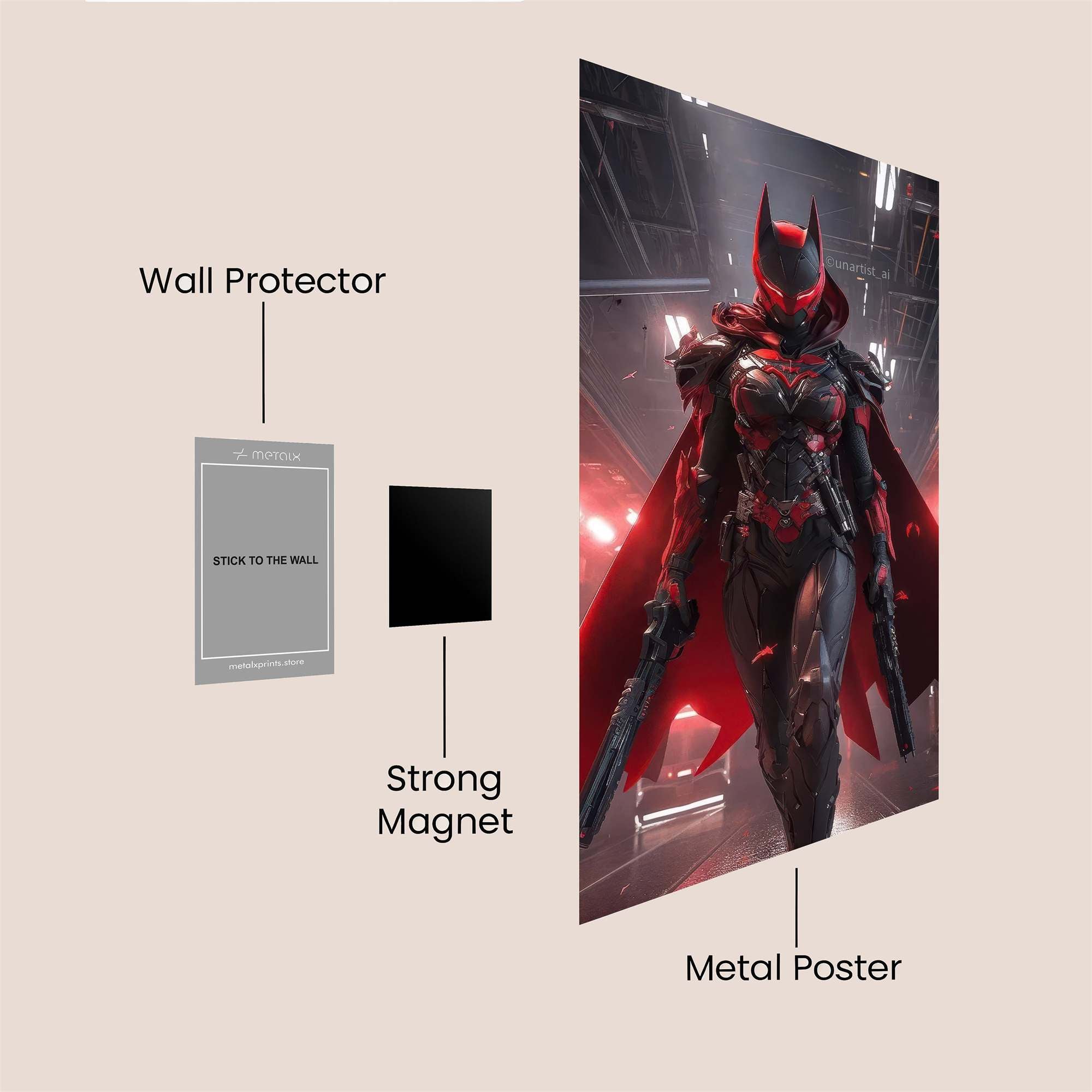 Batwoman Intense Safe Wall Magnetic / M