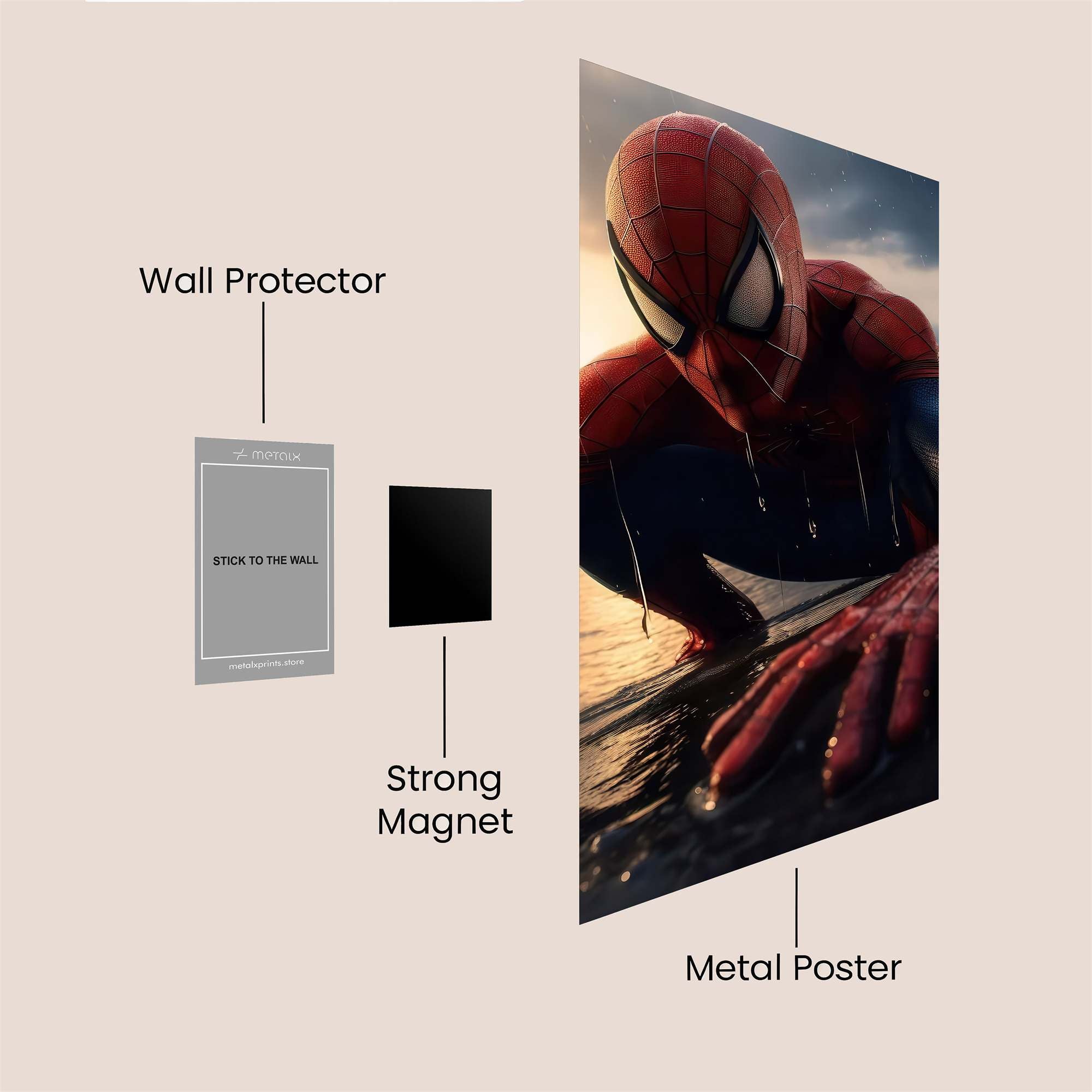 Spider Resolute Safe Wall Magnetic / M