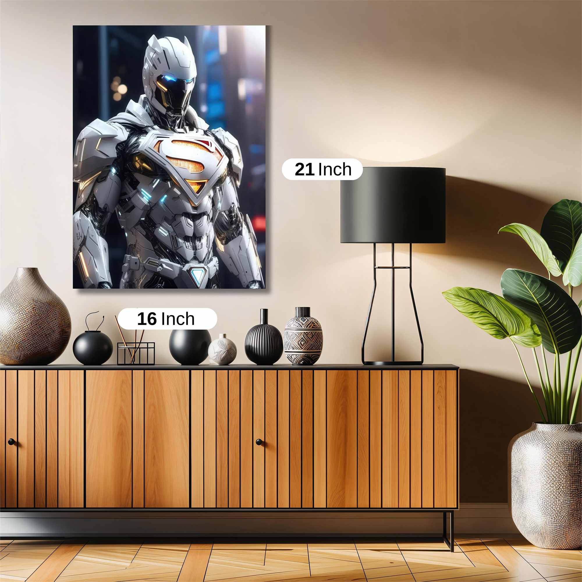 Superman Futuristic Safe Wall Magnetic / M