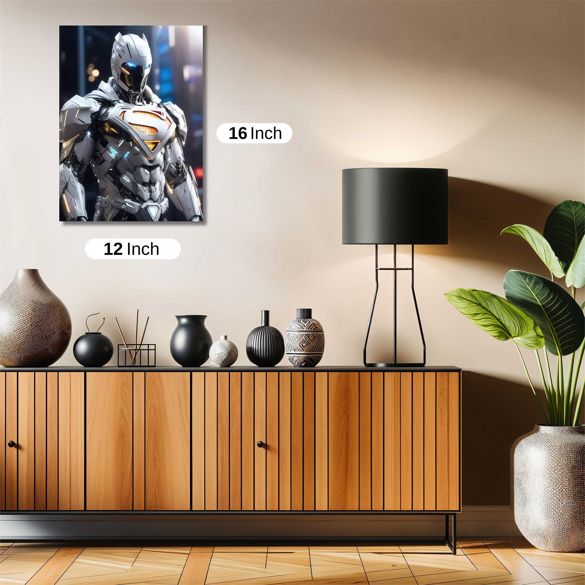 Superman Futuristic Safe Wall Magnetic / M