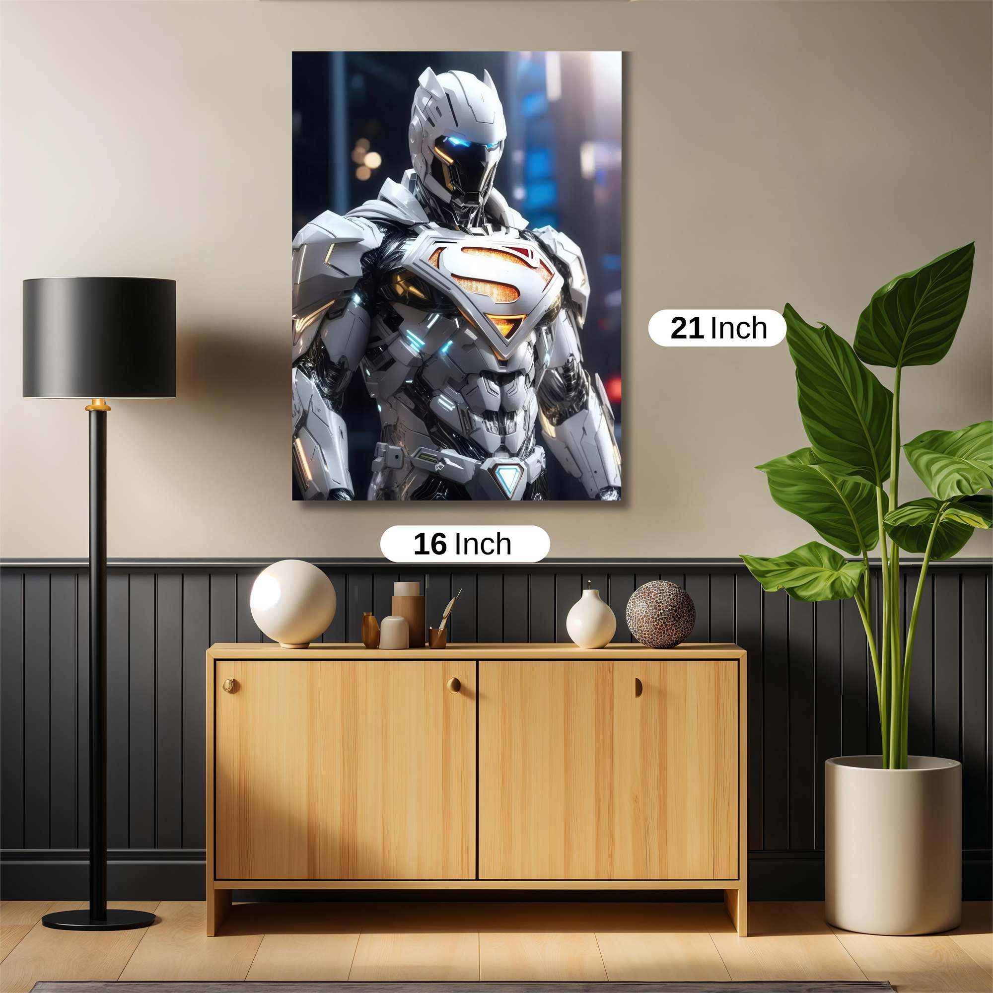 Superman Futuristic Safe Wall Magnetic / M