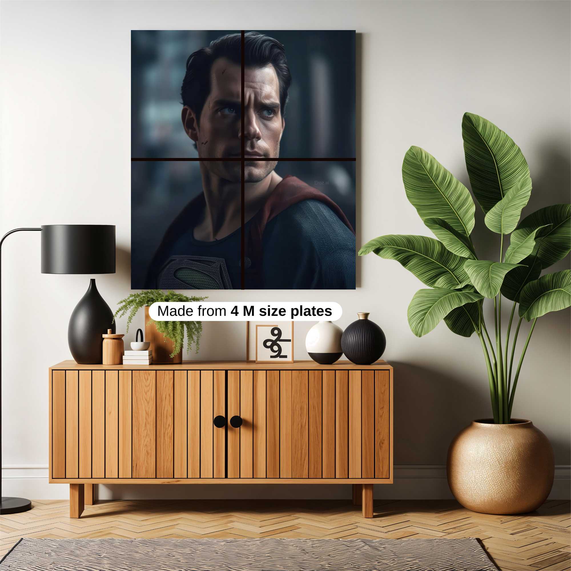 Superman Brooding Safe Wall Magnetic / M