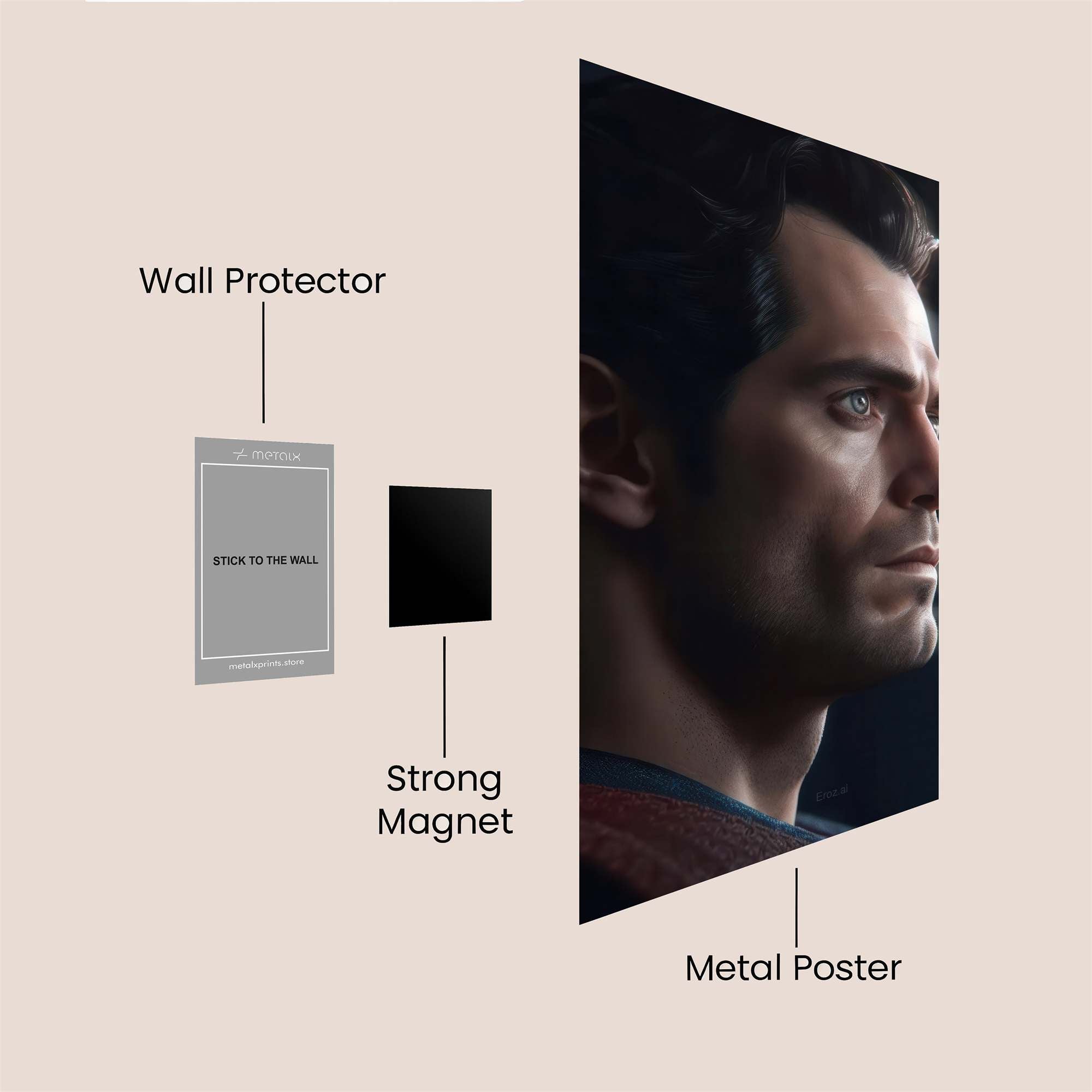 Cavill Contemplative Safe Wall Magnetic / M