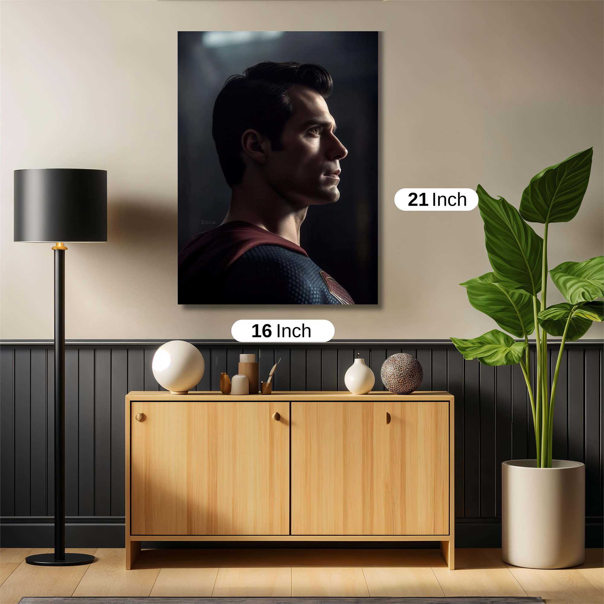 Superman Reflective Safe Wall Magnetic / M