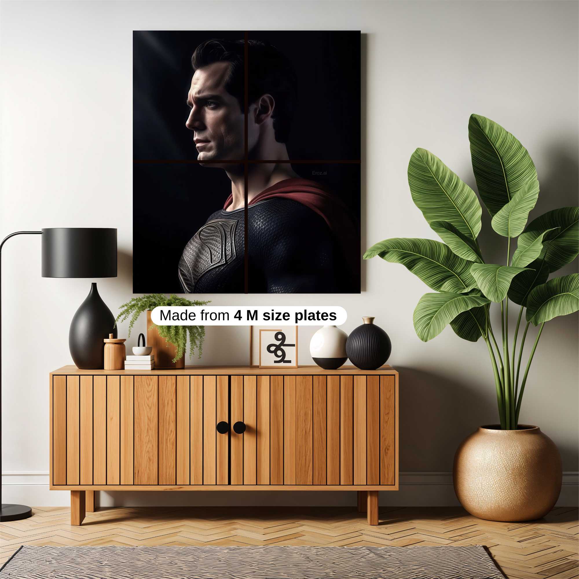 Superman Brooding Safe Wall Magnetic / M