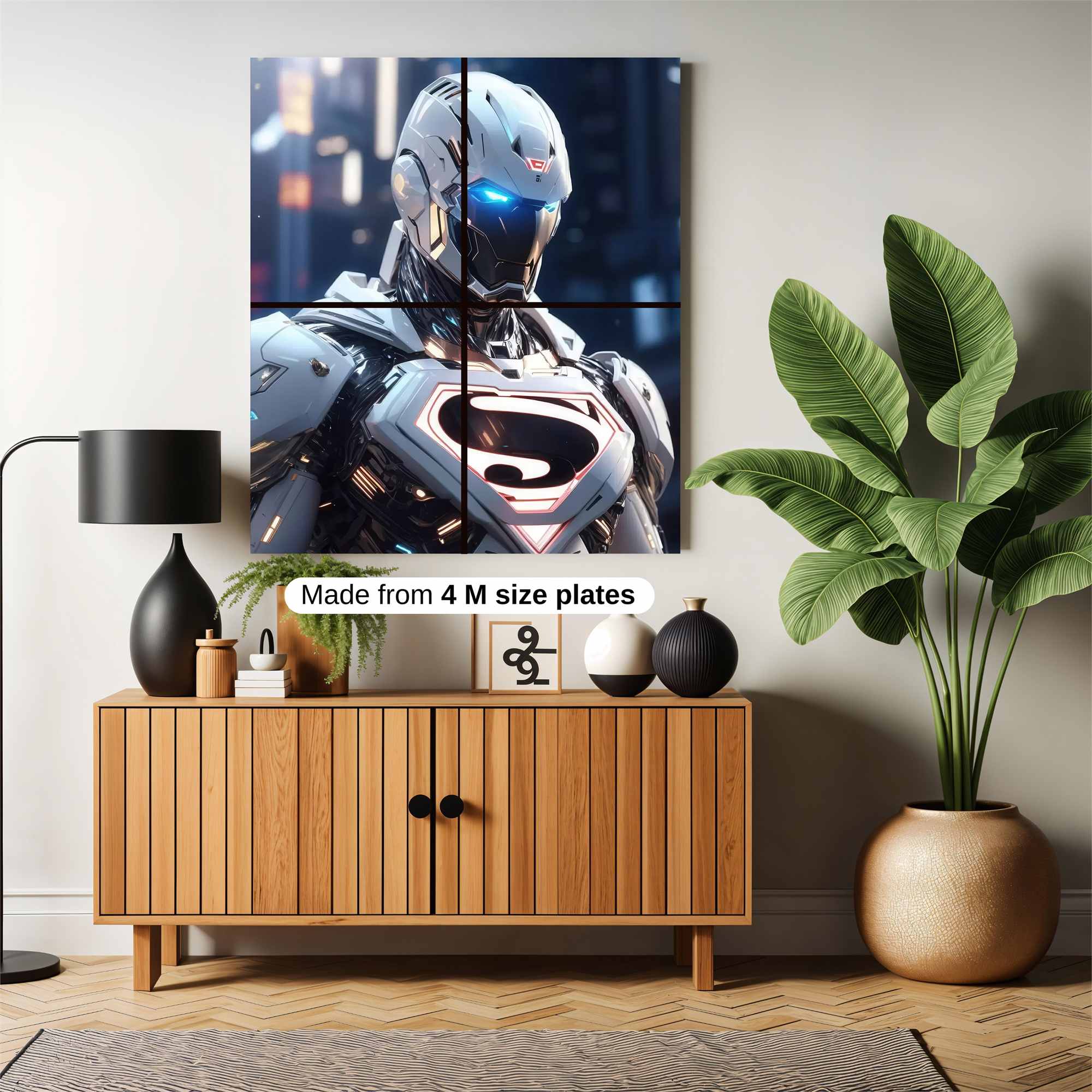 Superman Futuristic Safe Wall Magnetic / M